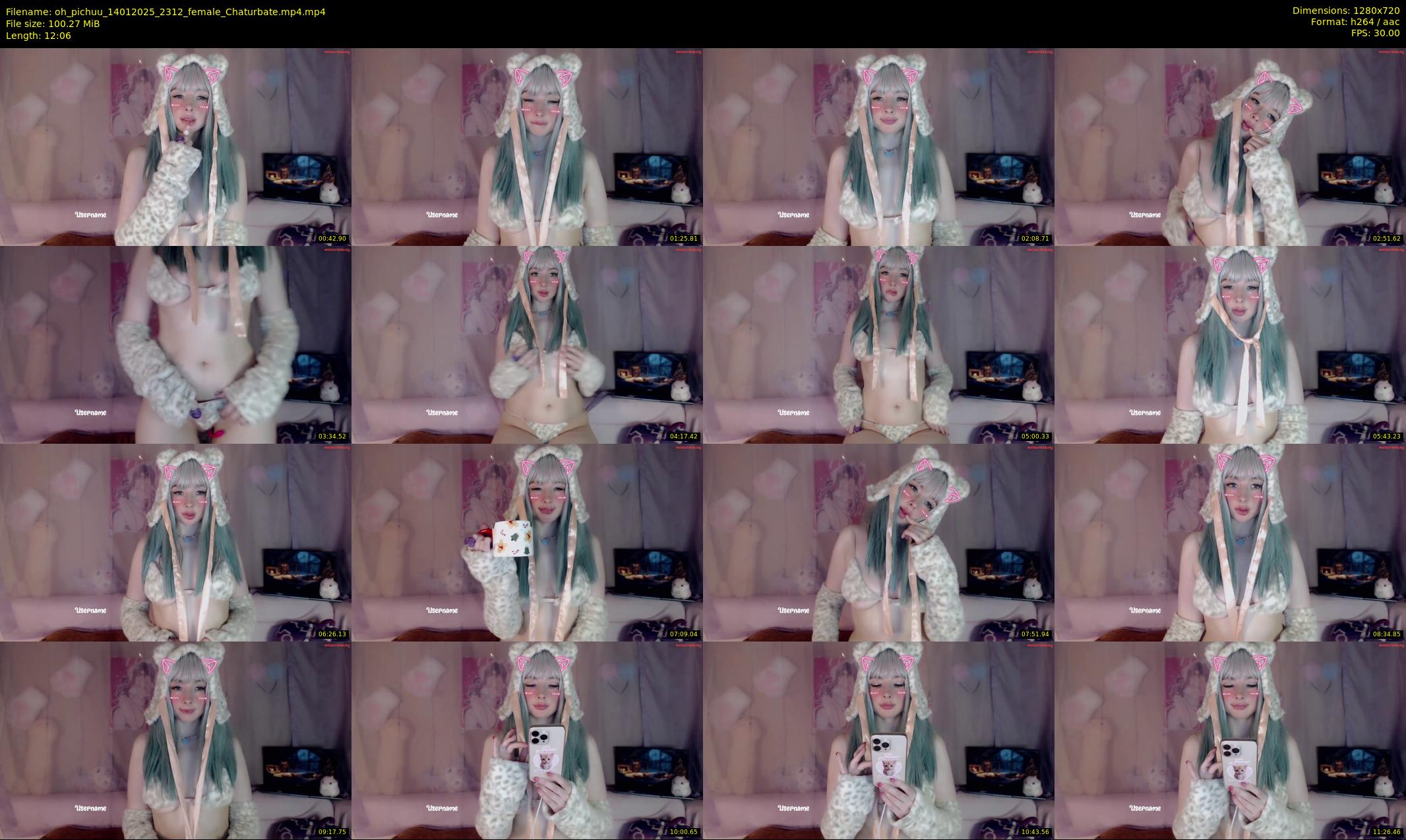 oh_pichuu — 13 minute Chaturbate female cam show recording, 720p, Jan 14, 2025