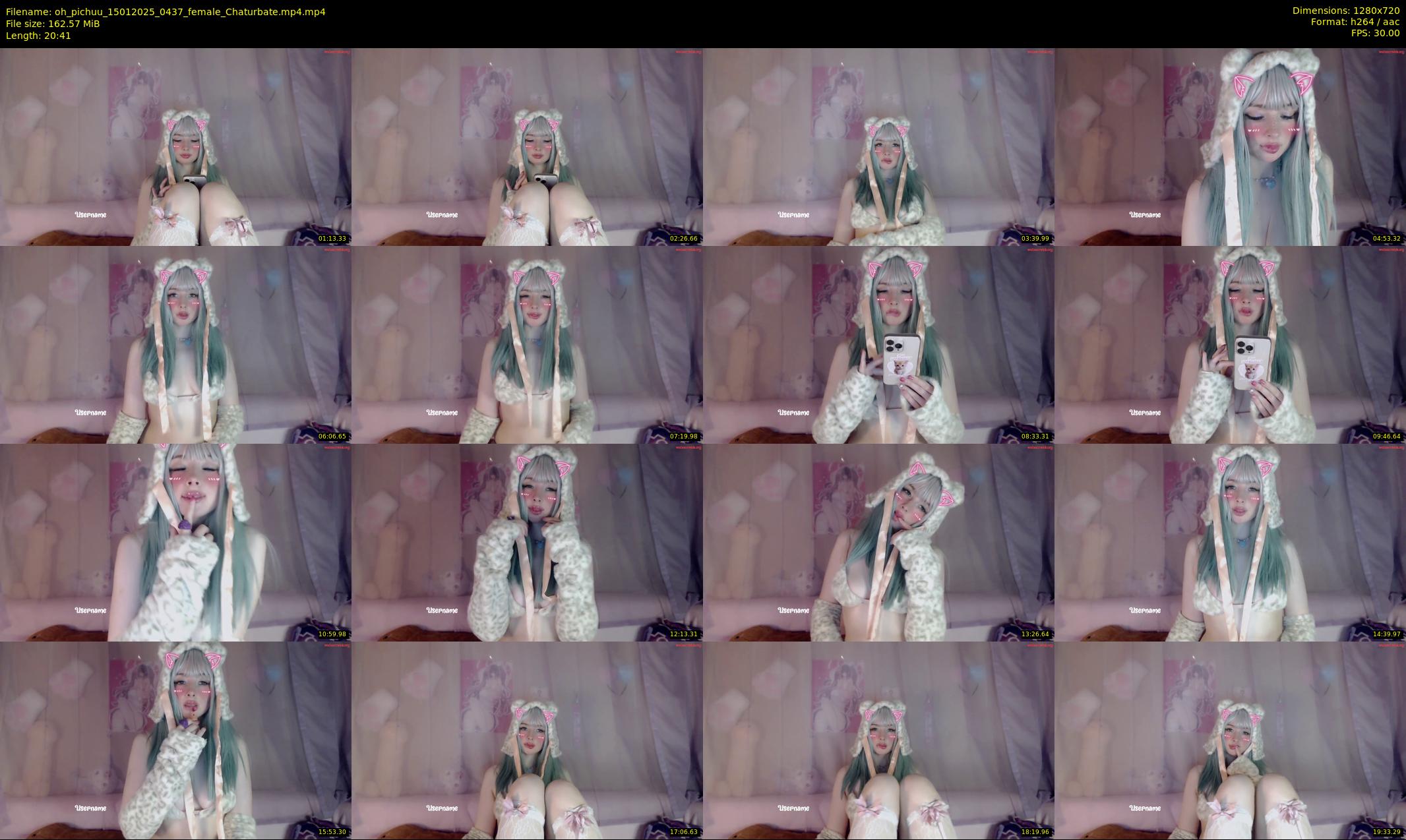 oh_pichuu — 21 minute Chaturbate female cam show recording, 720p, Jan 15, 2025