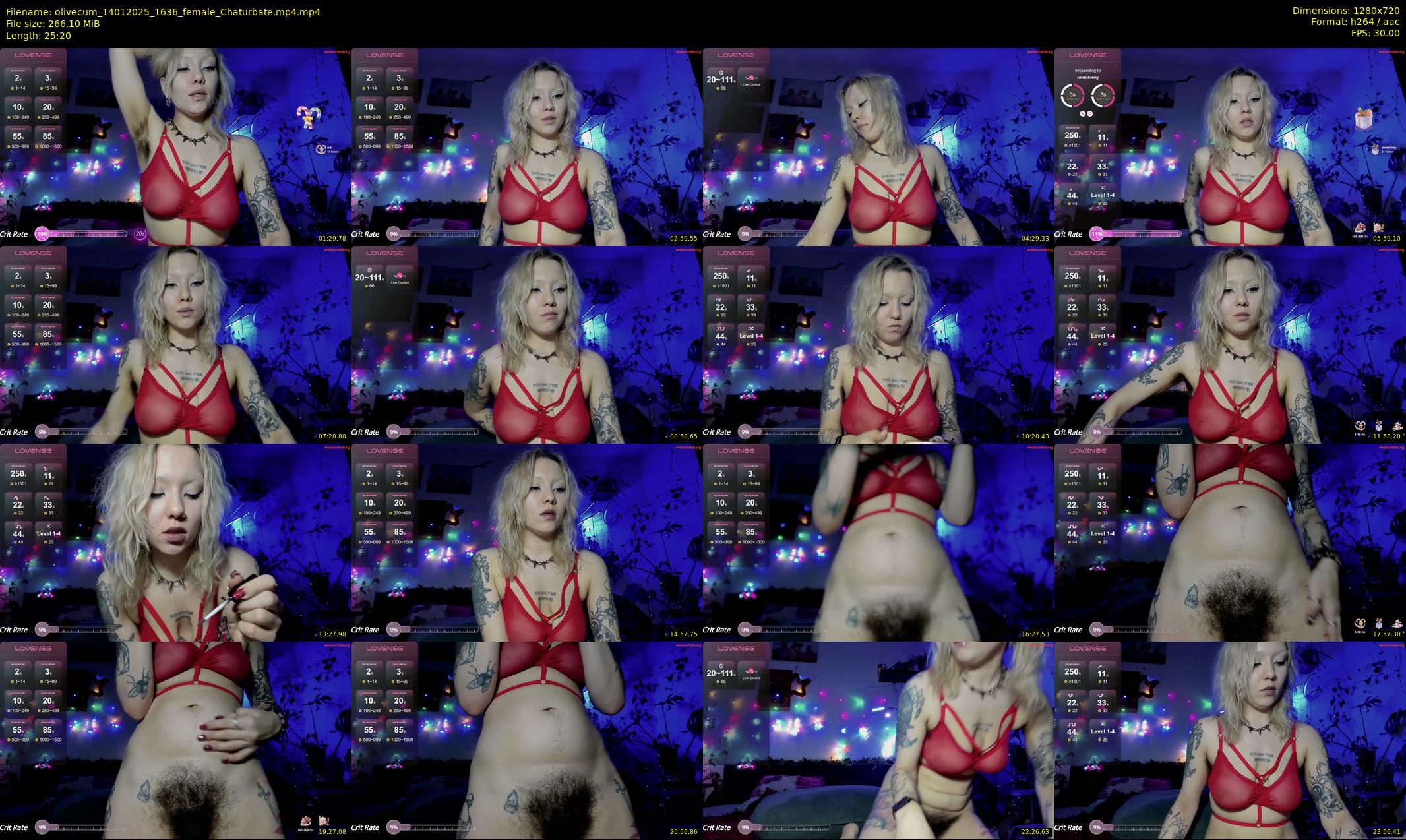 olivecum — 26 minute Chaturbate female cam show recording, 720p, Jan 14, 2025