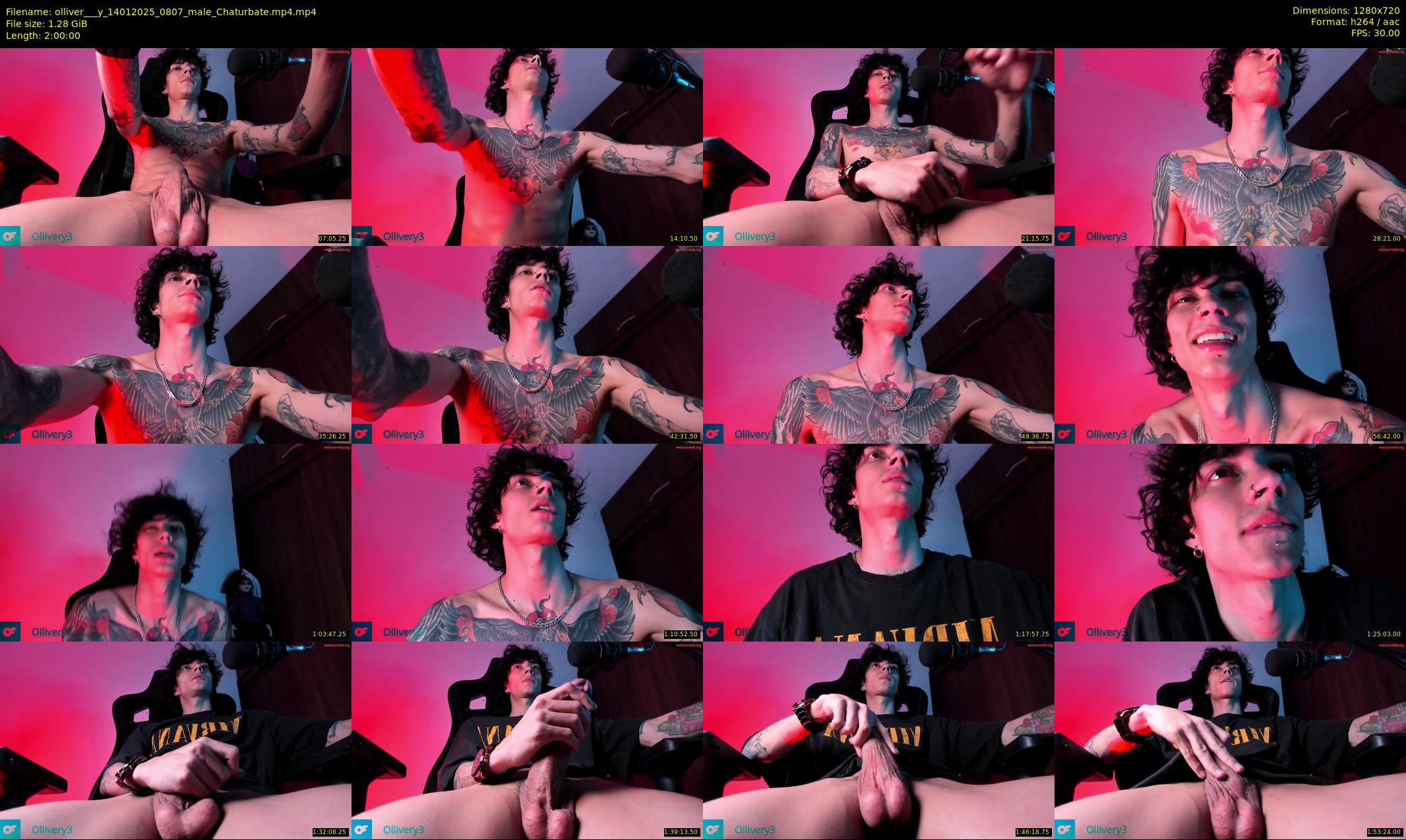 olliver___y — 120 minute Chaturbate male cam show recording, 720p, Jan 14, 2025