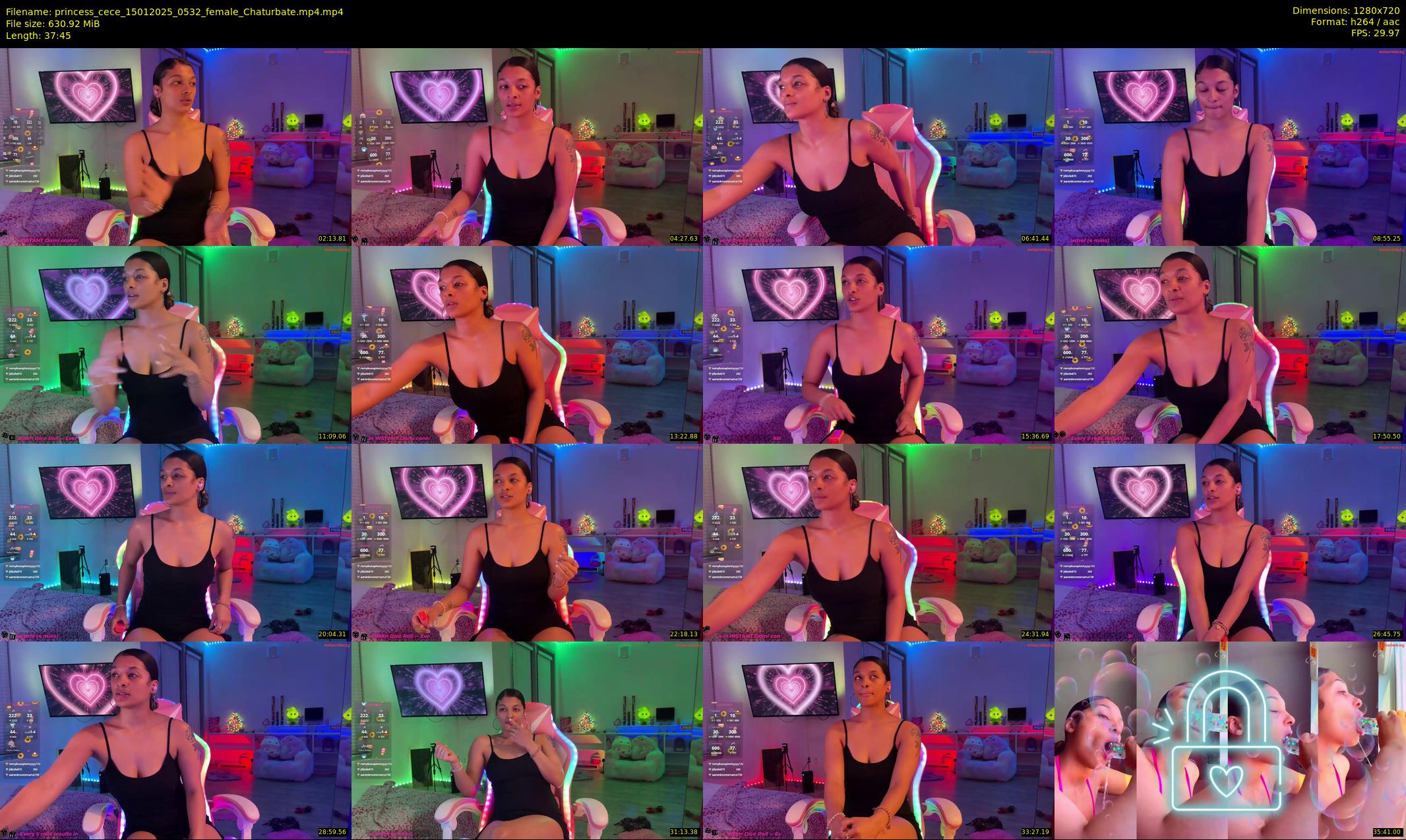 princess_cece — 38 minute Chaturbate female cam show recording, 720p, Jan 15, 2025