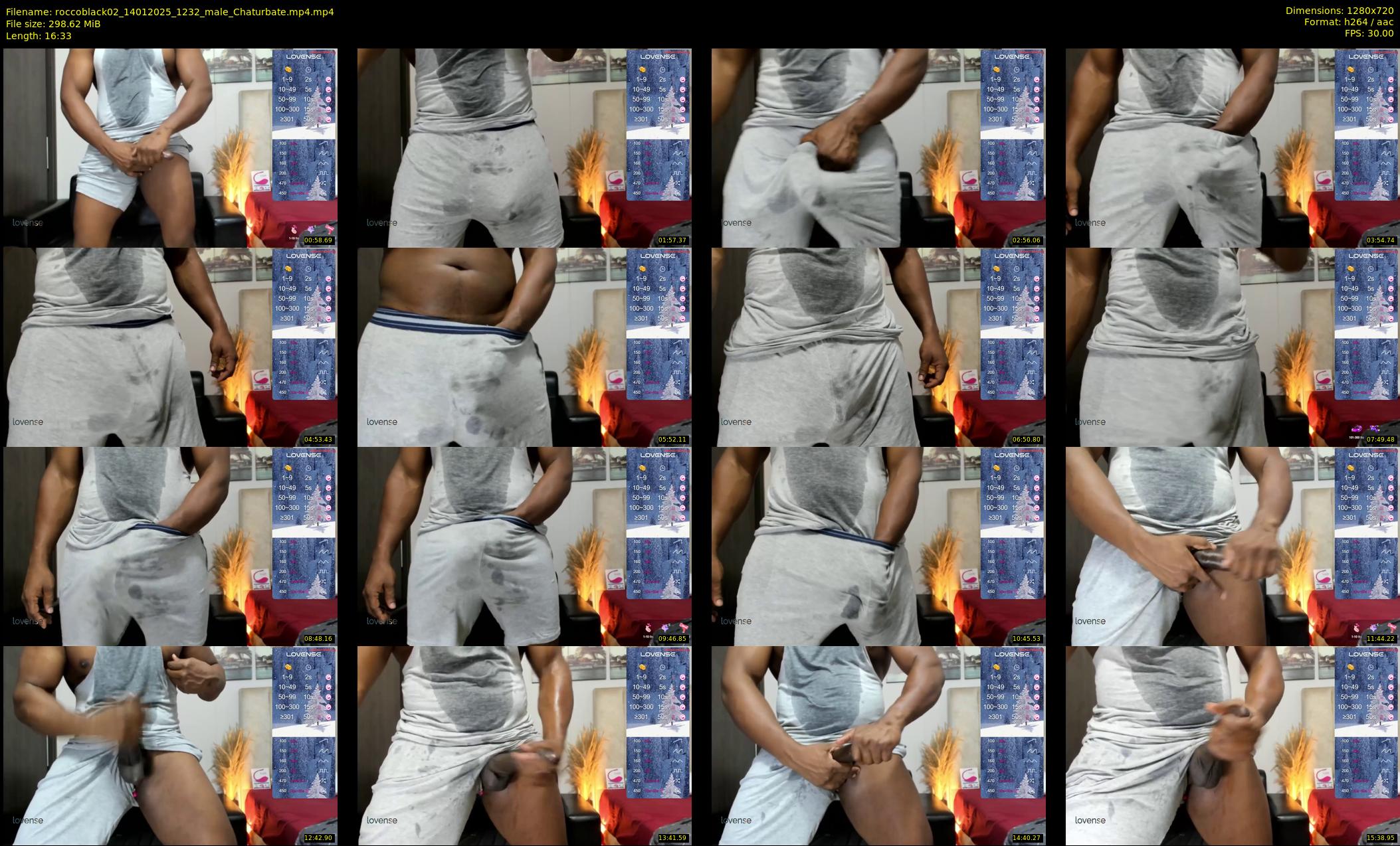 roccoblack02 — 17 minute Chaturbate male cam show recording, 720p, Jan 14, 2025