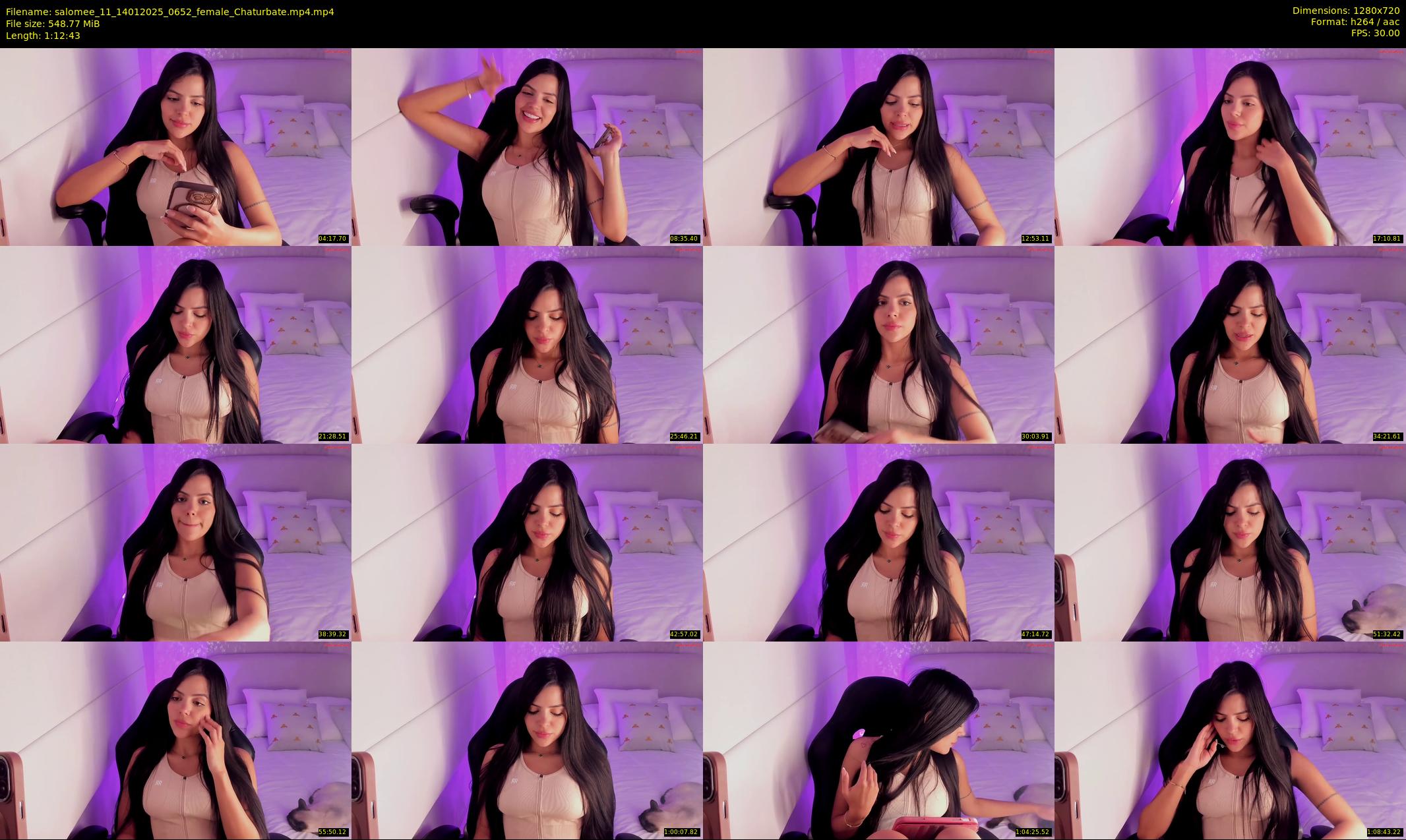 salomee_11 — 73 minute Chaturbate female cam show recording, 720p, Jan 14, 2025