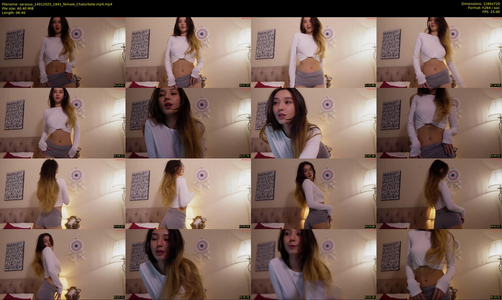 sarasuo — 7 minute Chaturbate female cam show recording, 720p, Jan 14, 2025