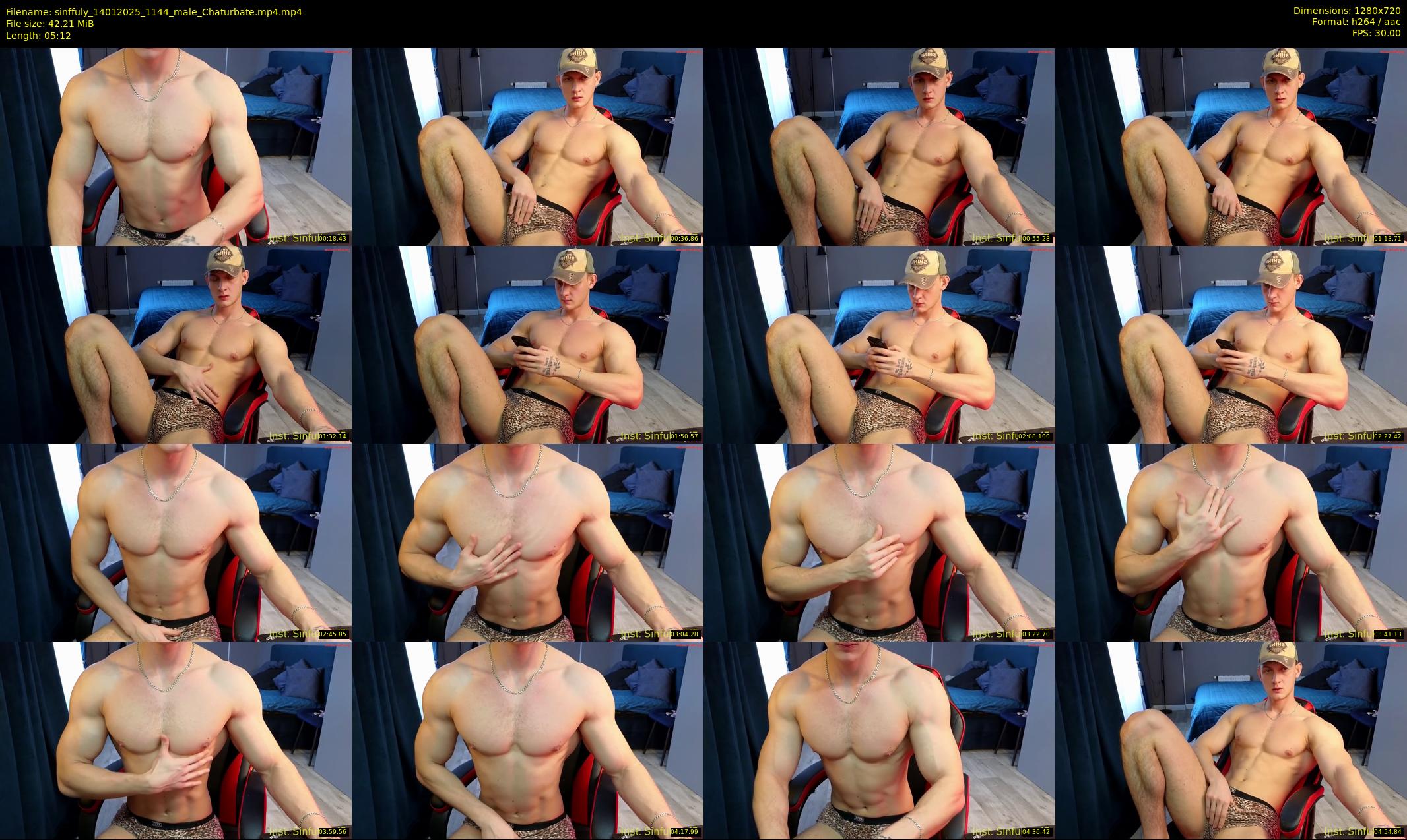 sinffuly — 6 minute Chaturbate male cam show recording, 720p, Jan 14, 2025
