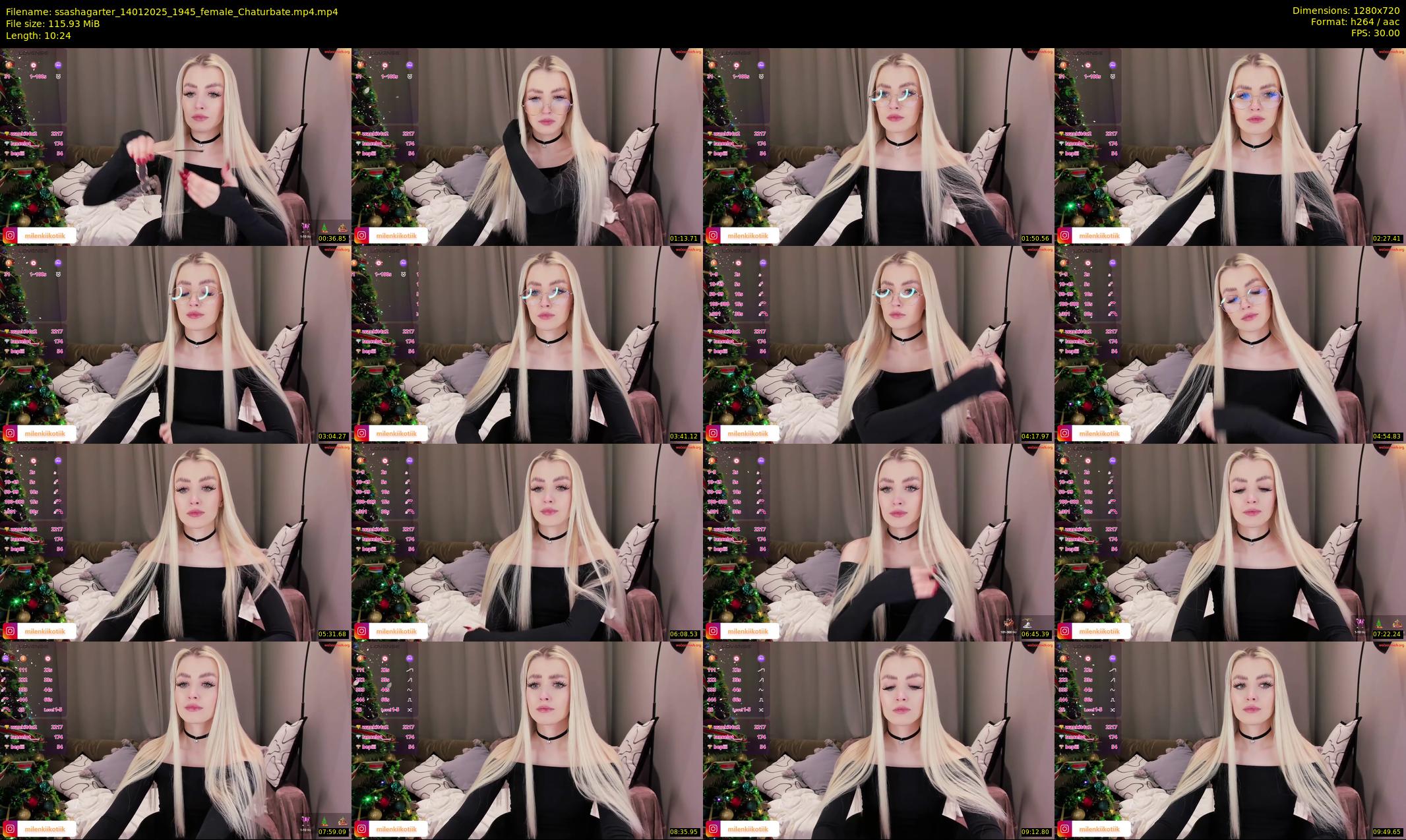 ssashagarter — 11 minute Chaturbate female cam show recording, 720p, Jan 14, 2025