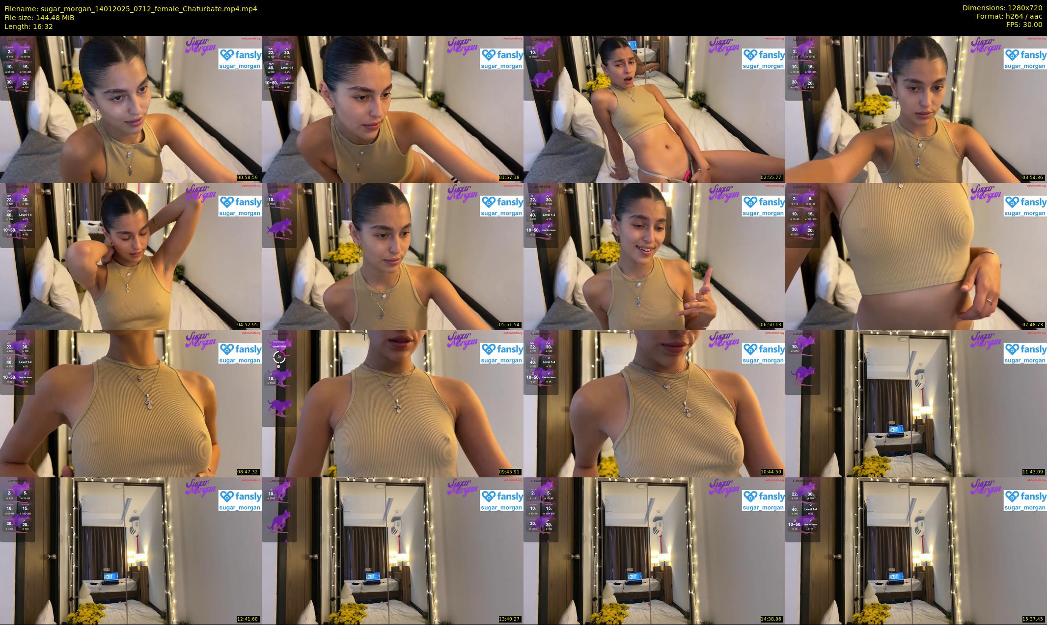 sugar_morgan — 17 minute Chaturbate female cam show recording, 720p, Jan 14, 2025