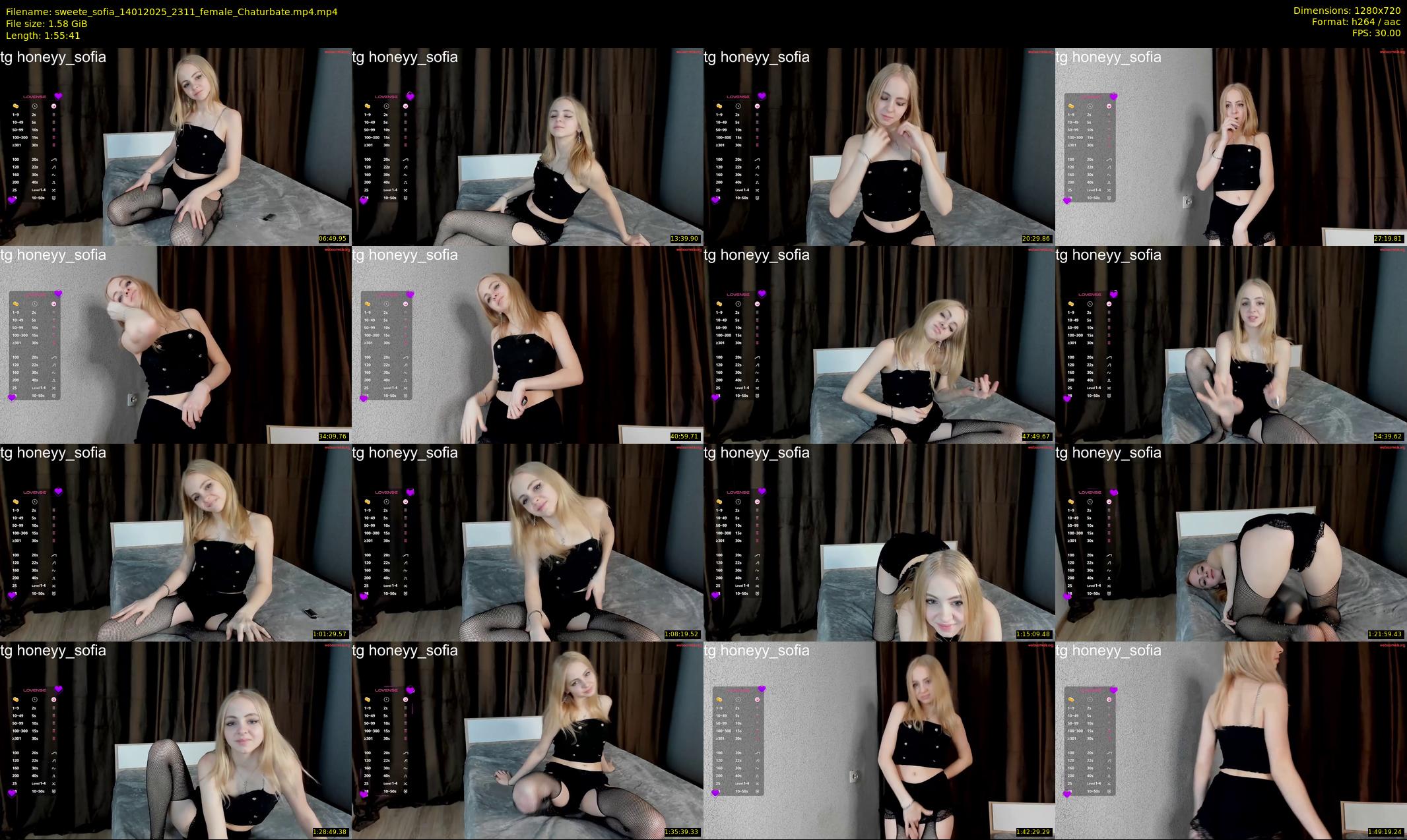 sweete_sofia — 116 minute Chaturbate female cam show recording, 720p, Jan 14, 2025