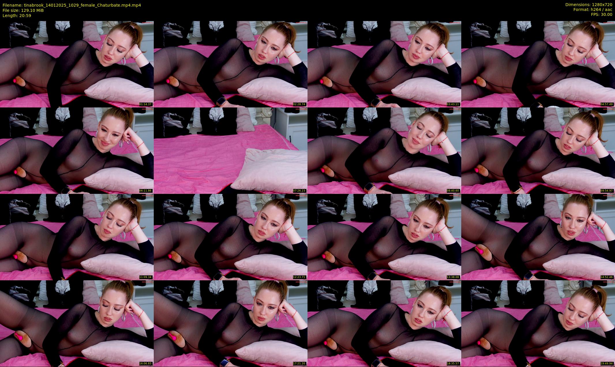 tinabrook — 21 minute Chaturbate female cam show recording, 720p, Jan 14, 2025