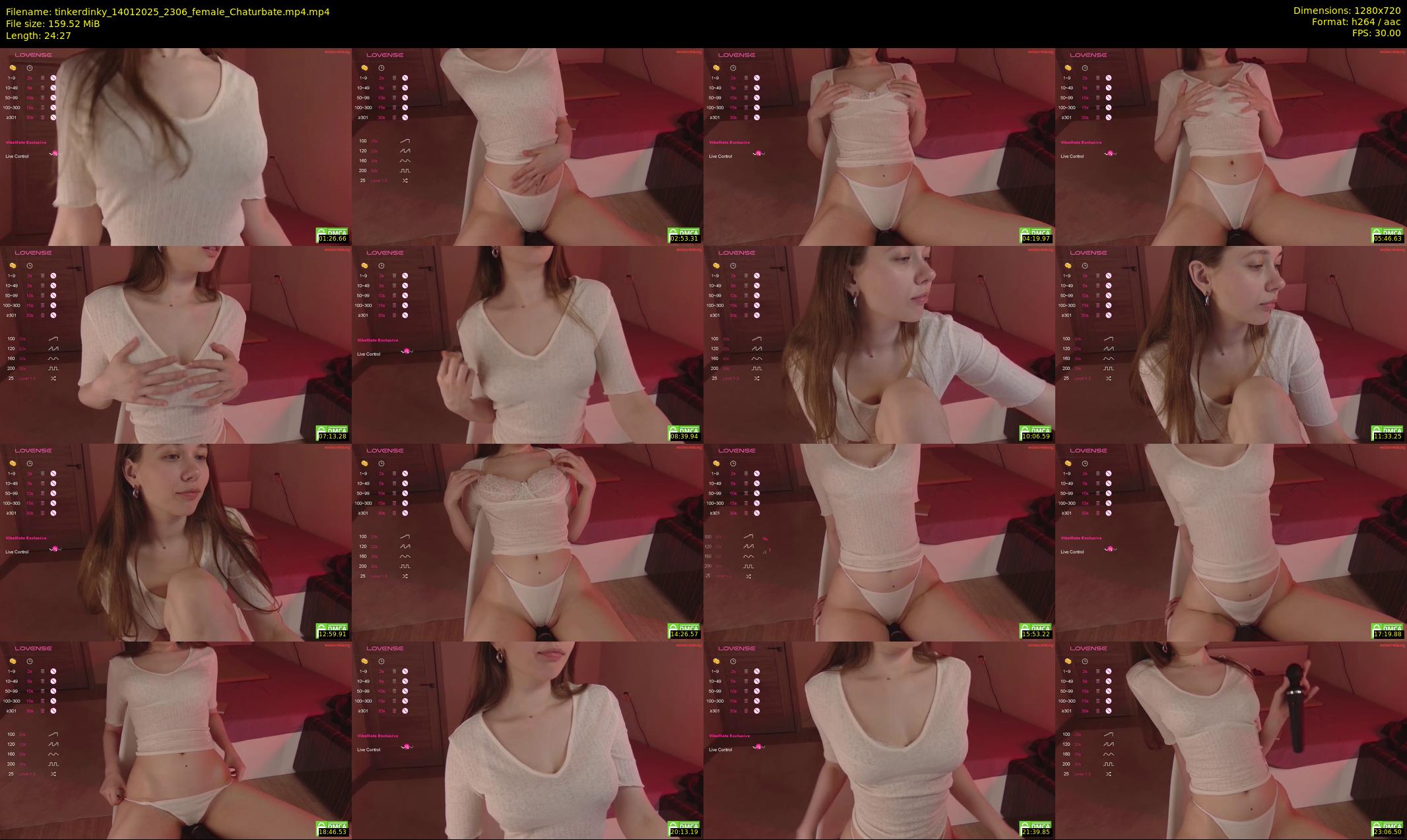 tinkerdinky — 25 minute Chaturbate female cam show recording, 720p, Jan 14, 2025