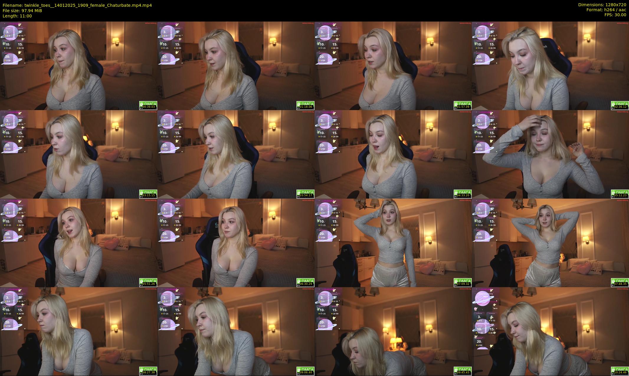 twinkle_toes_ — 11 minute Chaturbate female cam show recording, 720p, Jan 14, 2025