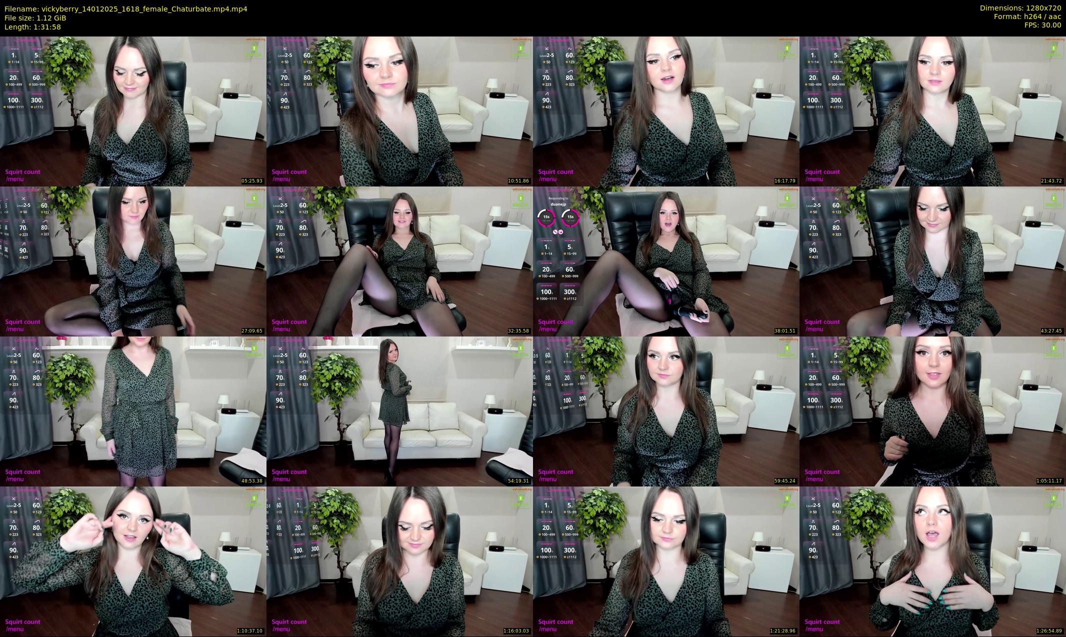 vickyberry — 92 minute Chaturbate female cam show recording, 720p, Jan 14, 2025