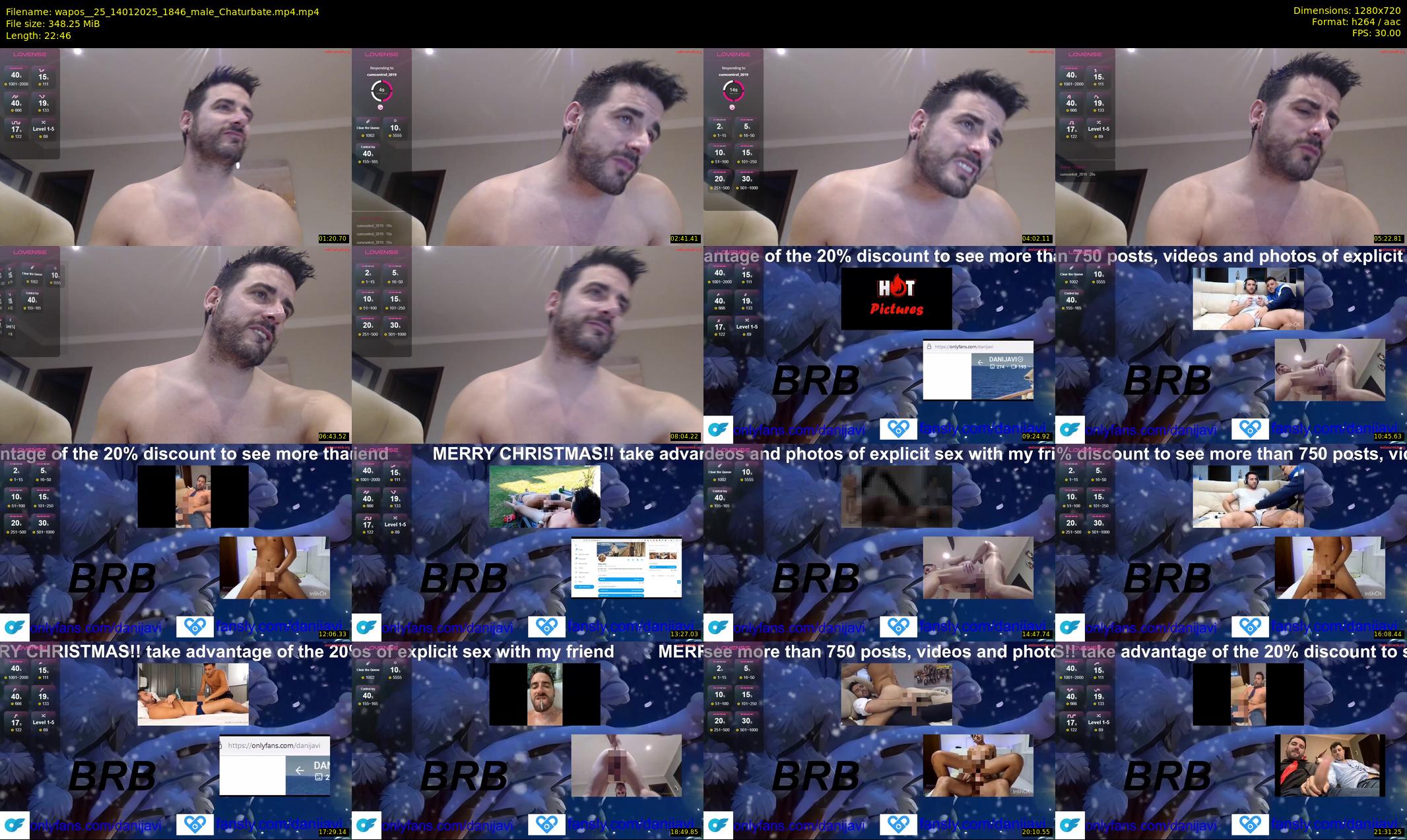wapos__25 — 23 minute Chaturbate male cam show recording, 720p, Jan 14, 2025