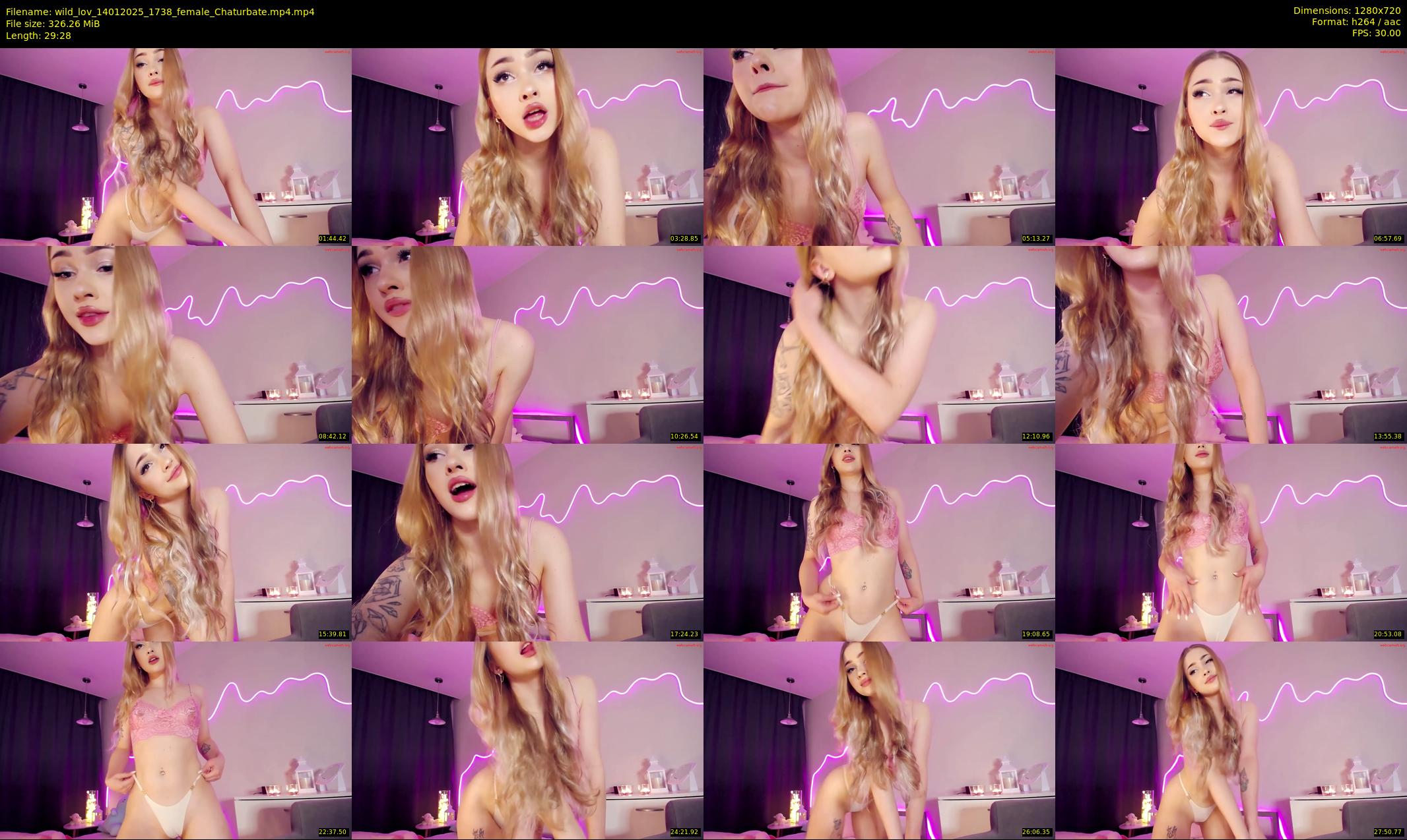 wild_lov — 30 minute Chaturbate female cam show recording, 720p, Jan 14, 2025