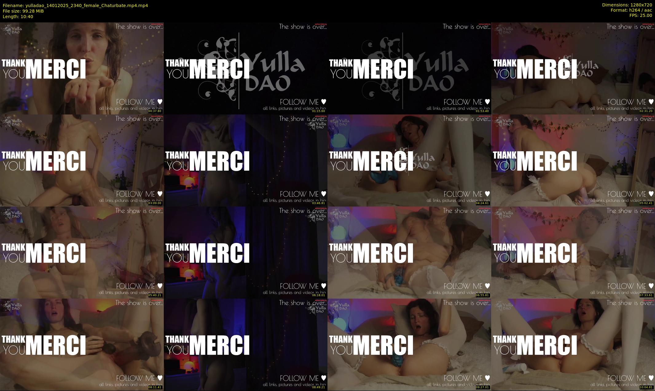 yulladao — 11 minute Chaturbate female cam show recording, 720p, Jan 14, 2025