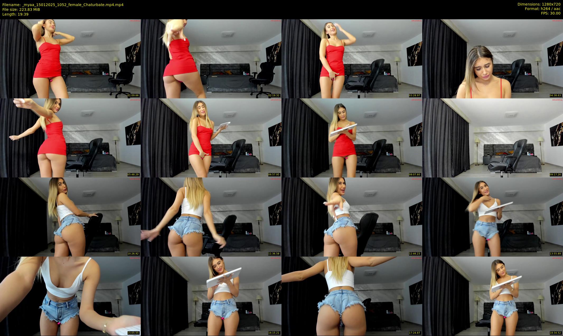 _myaa — 20 minute Chaturbate female cam show recording, 720p, Jan 15, 2025