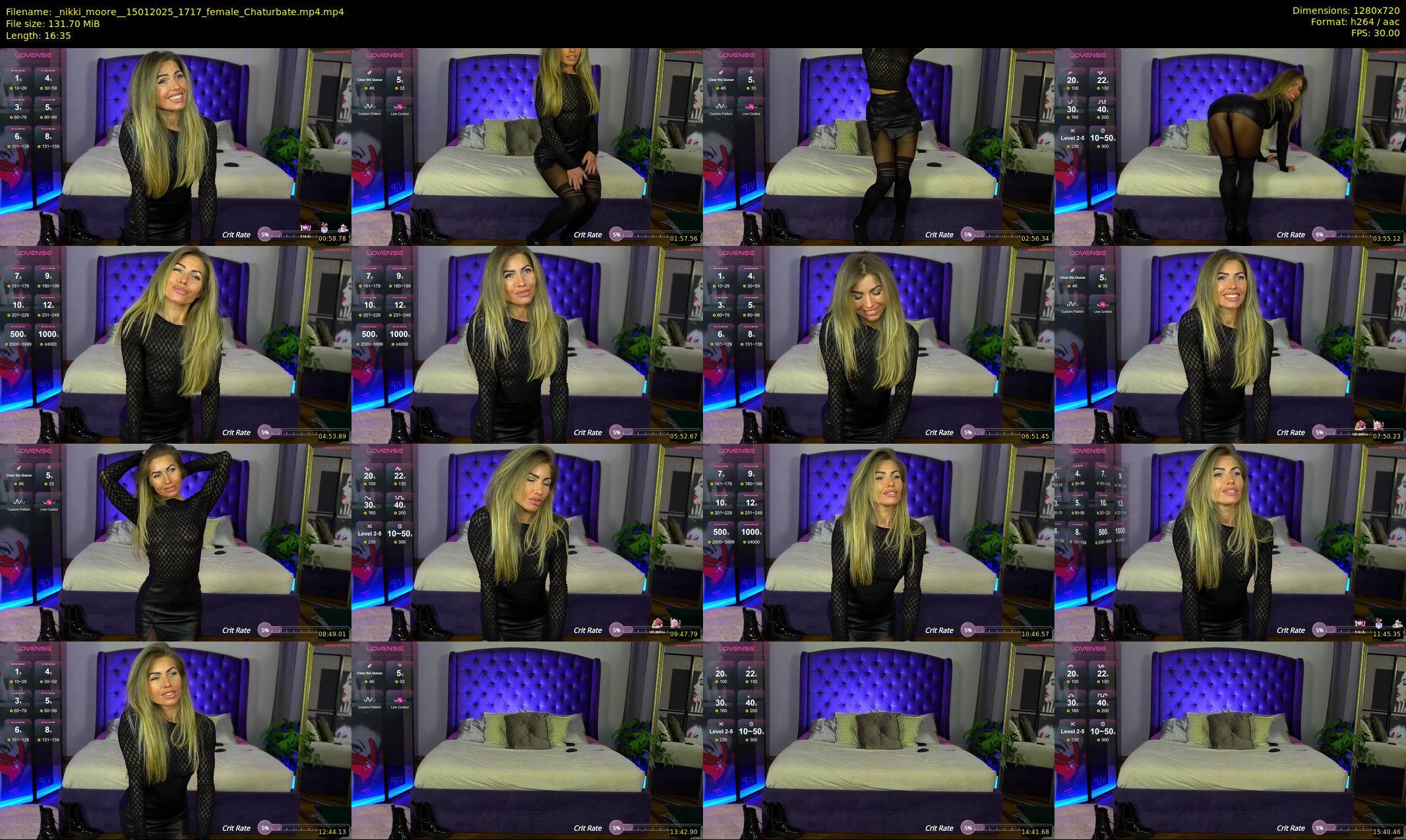 _nikki_moore_ — 17 minute Chaturbate female cam show recording, 720p, Jan 15, 2025