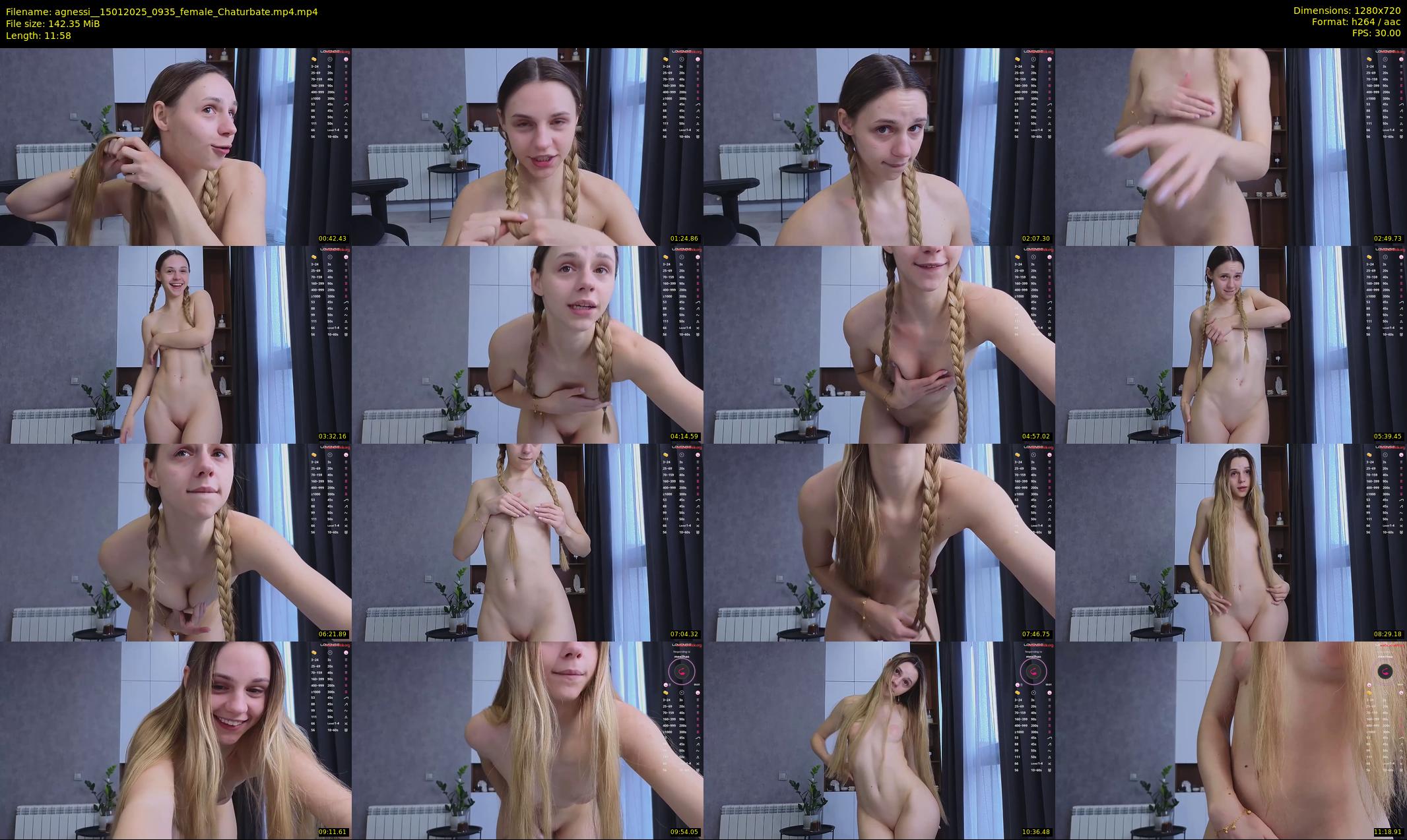 agnessi_ — 12 minute Chaturbate female cam show recording, 720p, Jan 15, 2025