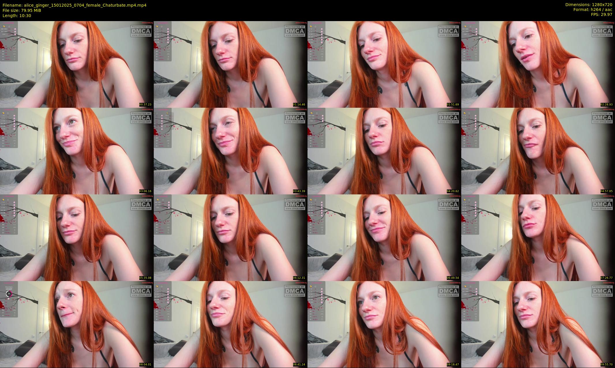 alice_ginger — 11 minute Chaturbate female cam show recording, 720p, Jan 15, 2025