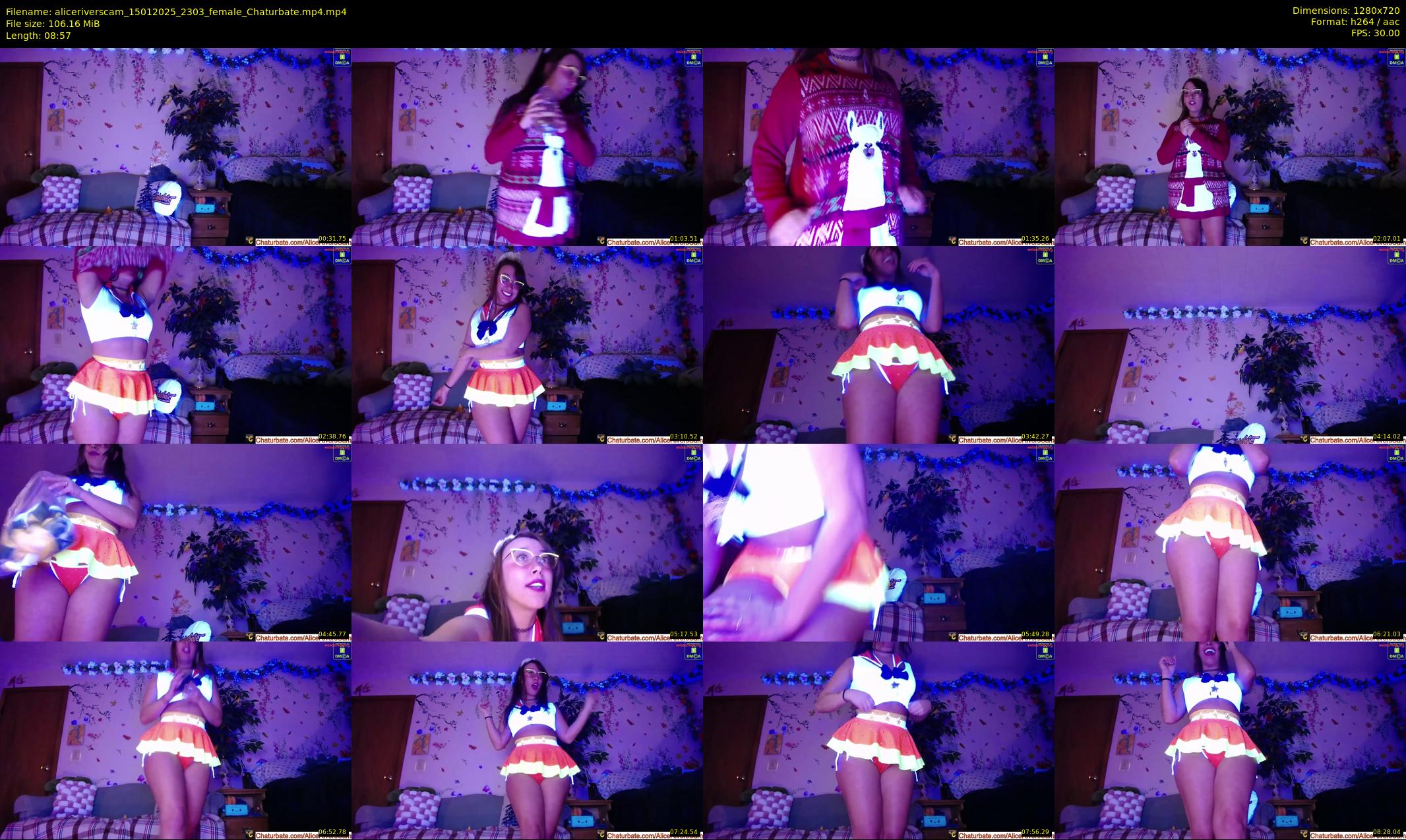 aliceriverscam — 9 minute Chaturbate female cam show recording, 720p, Jan 15, 2025