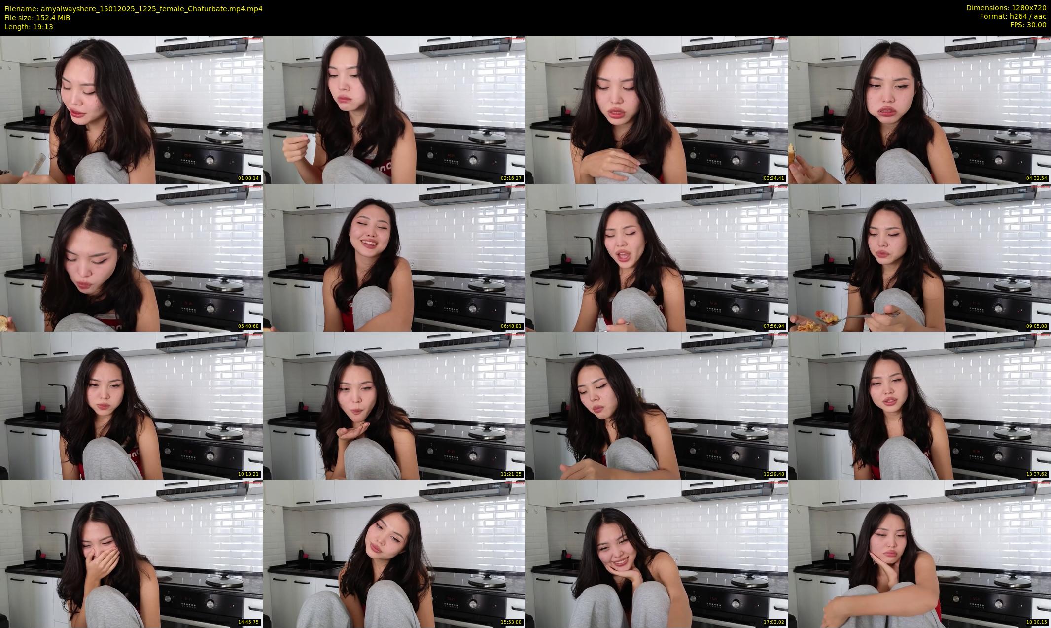 amyalwayshere — 20 minute Chaturbate female cam show recording, 720p, Jan 15, 2025