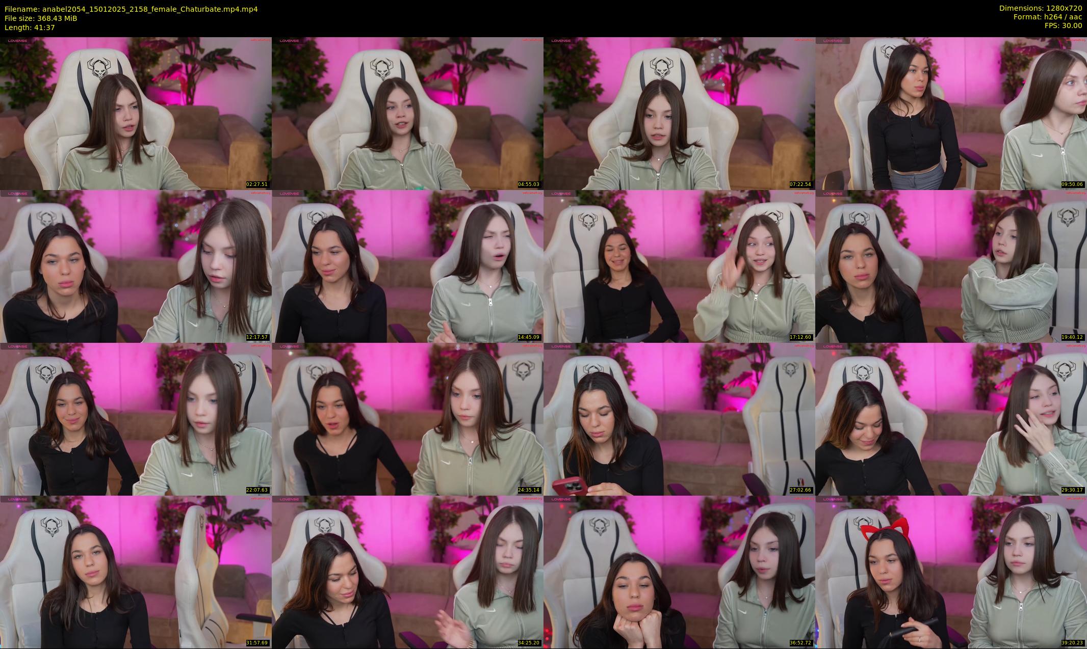 anabel2054 — 42 minute Chaturbate female cam show recording, 720p, Jan 15, 2025
