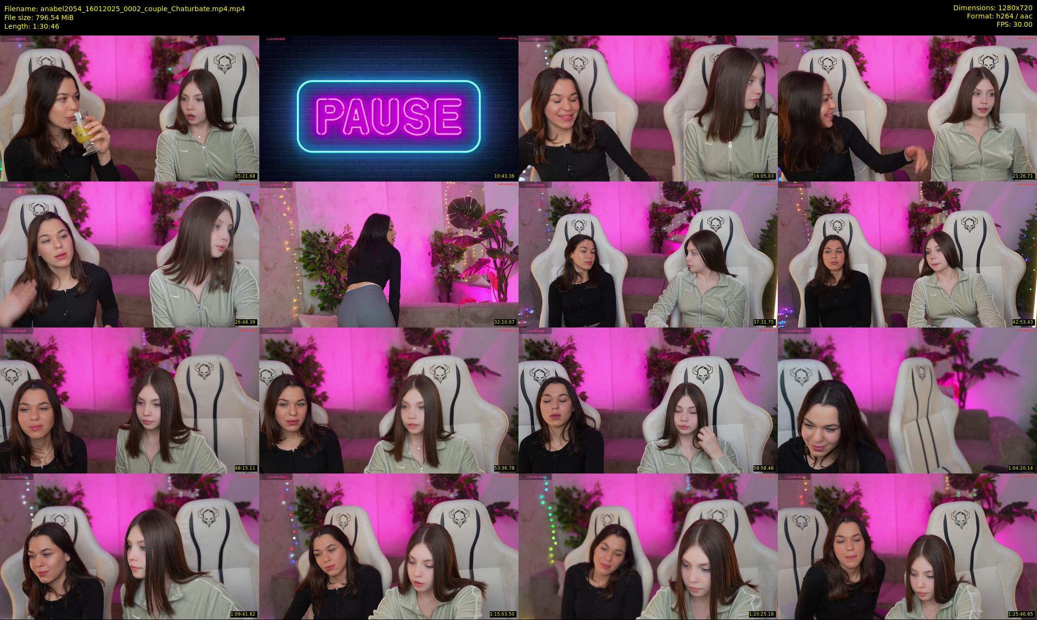 anabel2054 — 91 minute Chaturbate female cam show recording, 720p, Jan 16, 2025