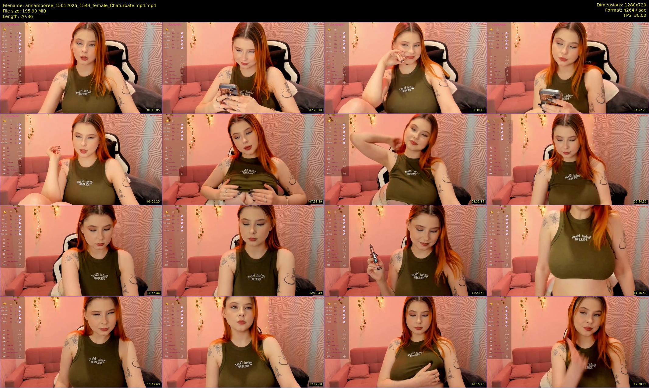 annamooree — 21 minute Chaturbate female cam show recording, 720p, Jan 15, 2025