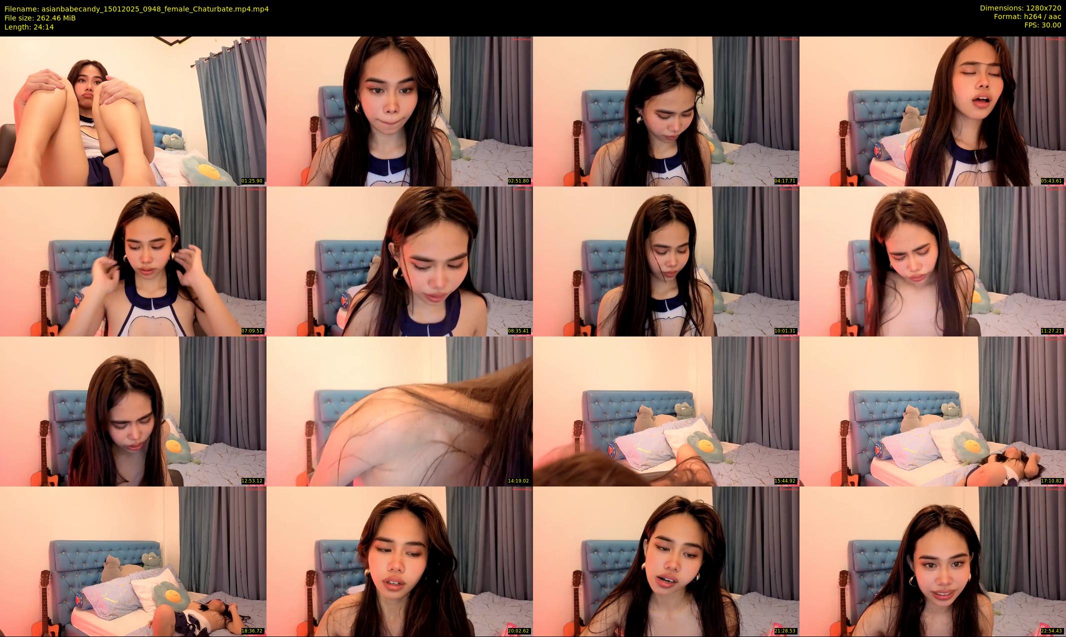 asianbabecandy — 25 minute Chaturbate female cam show recording, 720p, Jan 15, 2025