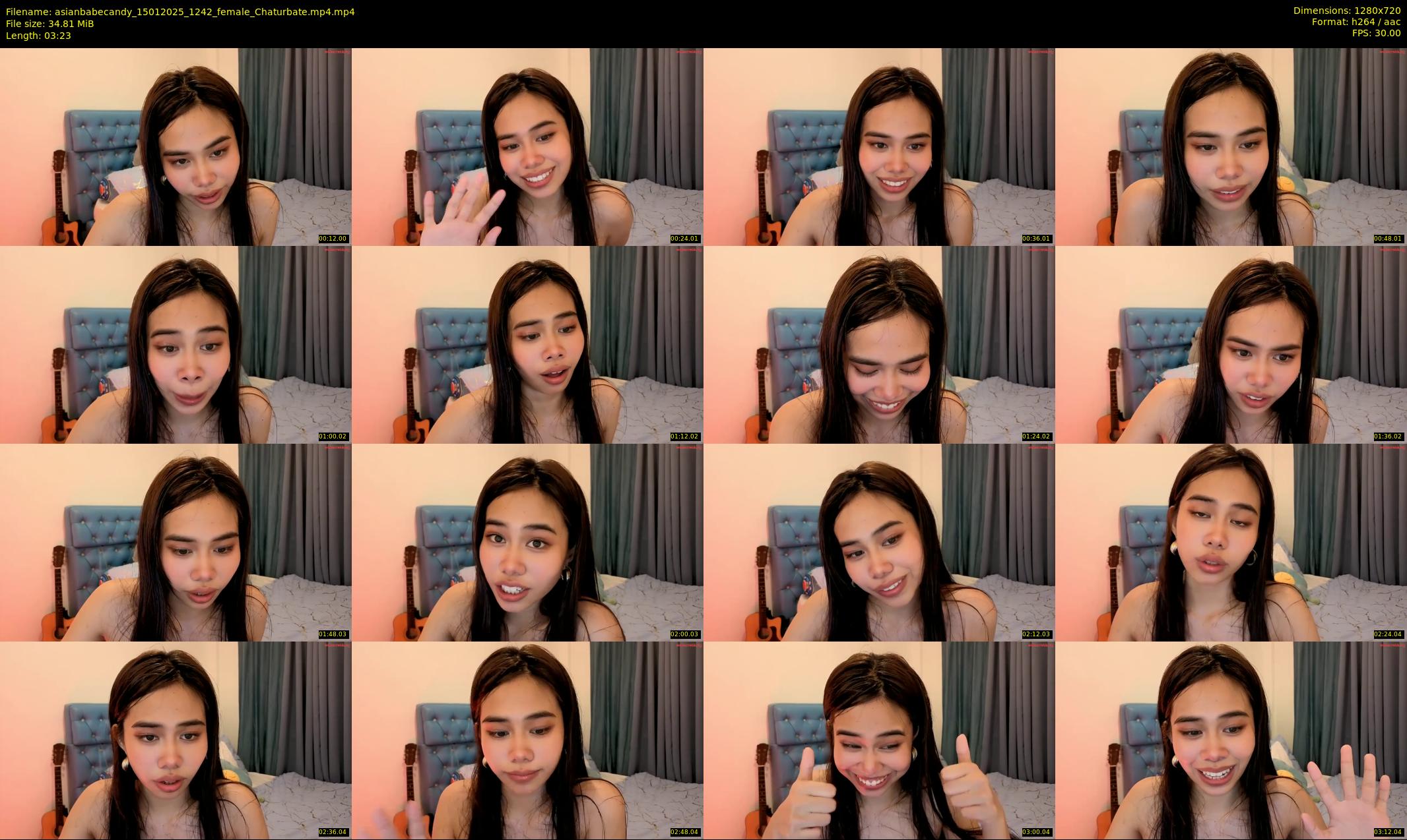 asianbabecandy — 4 minute Chaturbate female cam show recording, 720p, Jan 15, 2025