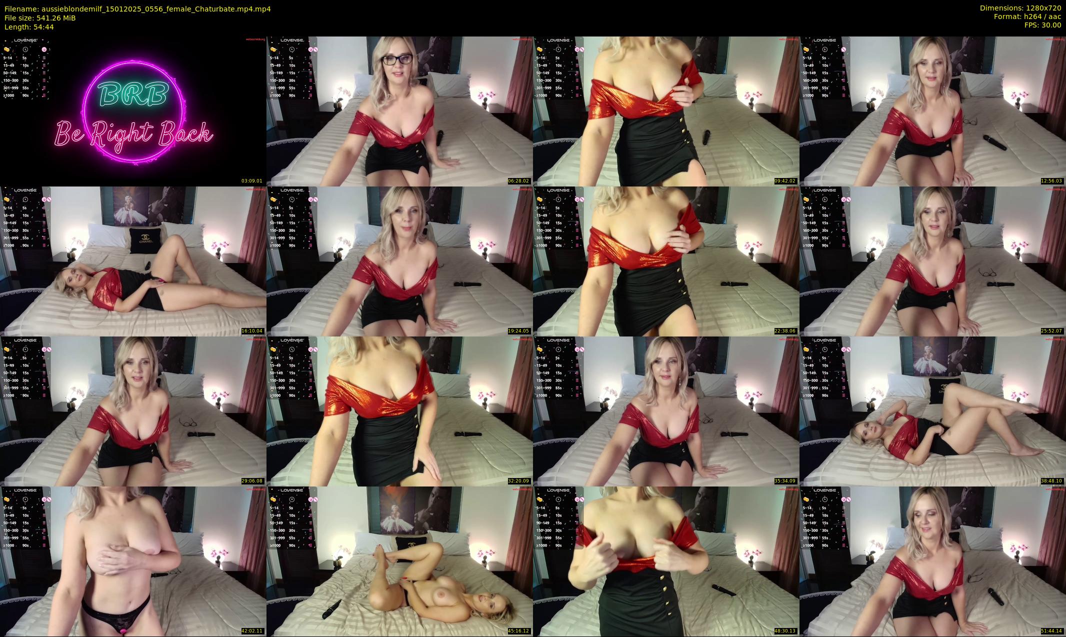 aussieblondemilf — 55 minute Chaturbate female cam show recording, 720p, Jan 15, 2025