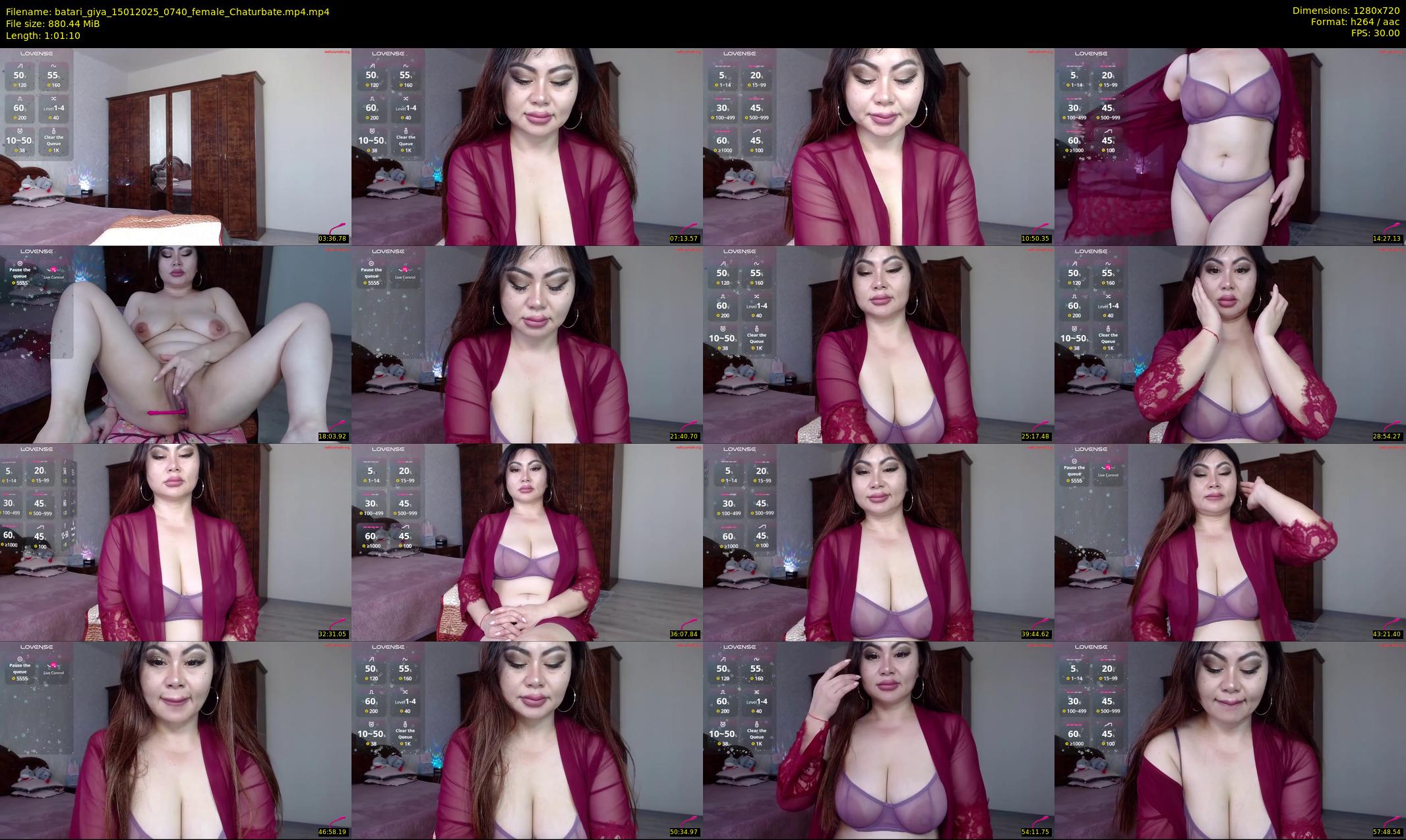 batari_giya — 62 minute Chaturbate female cam show recording, 720p, Jan 15, 2025