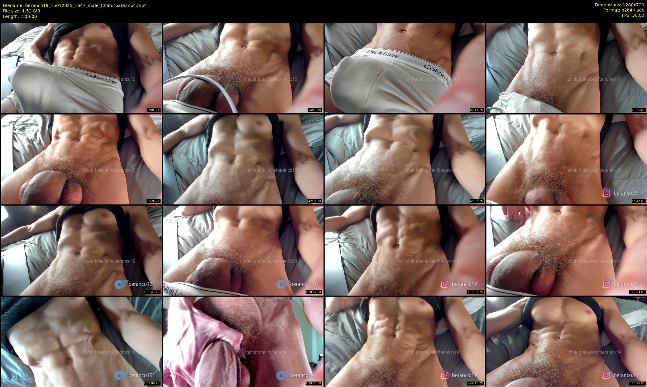 beranco19 — 120 minute Chaturbate male cam show recording, 720p, Jan 15, 2025