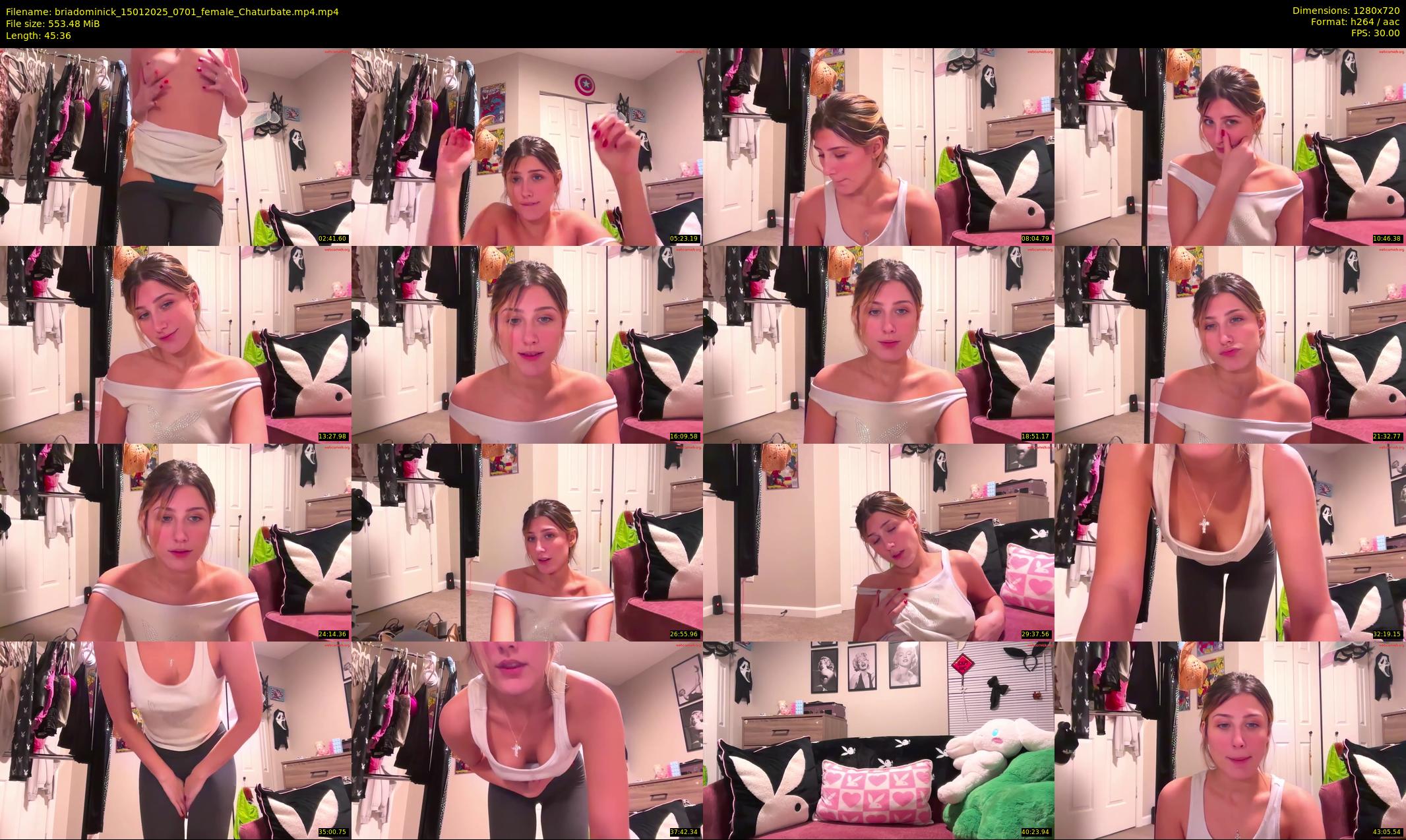 briadominick — 46 minute Chaturbate couple cam show recording, 720p, Jan 15, 2025