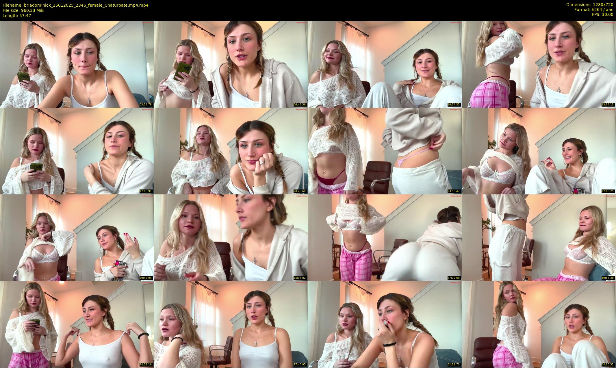 briadominick — 58 minute Chaturbate couple cam show recording, 720p, Jan 15, 2025