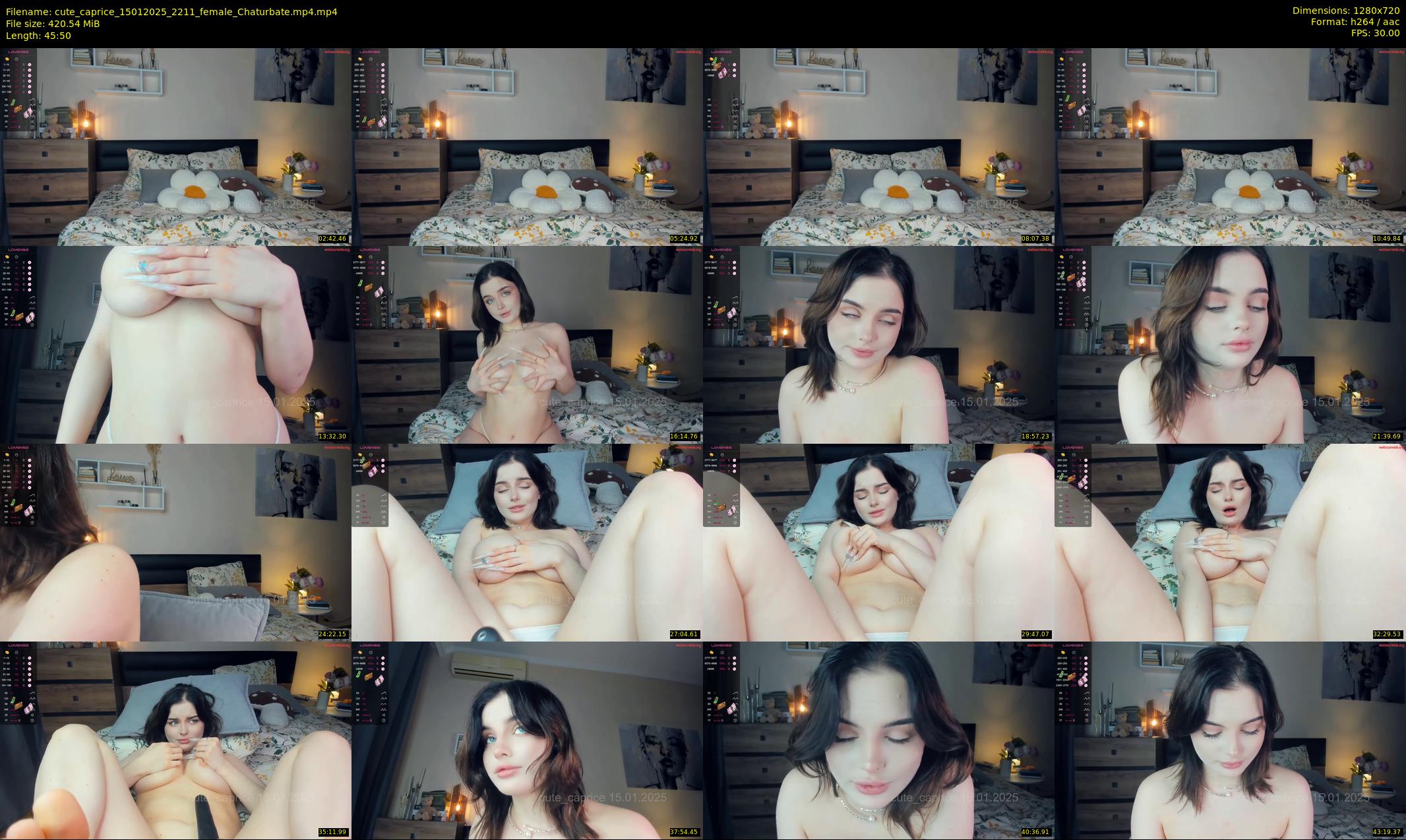 cute_caprice — 46 minute Chaturbate female cam show recording, 720p, Jan 15, 2025