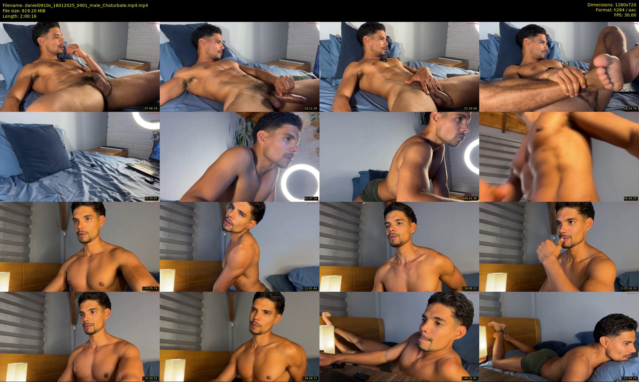 daniel0910s — 121 minute Chaturbate male cam show recording, 720p, Jan 16, 2025