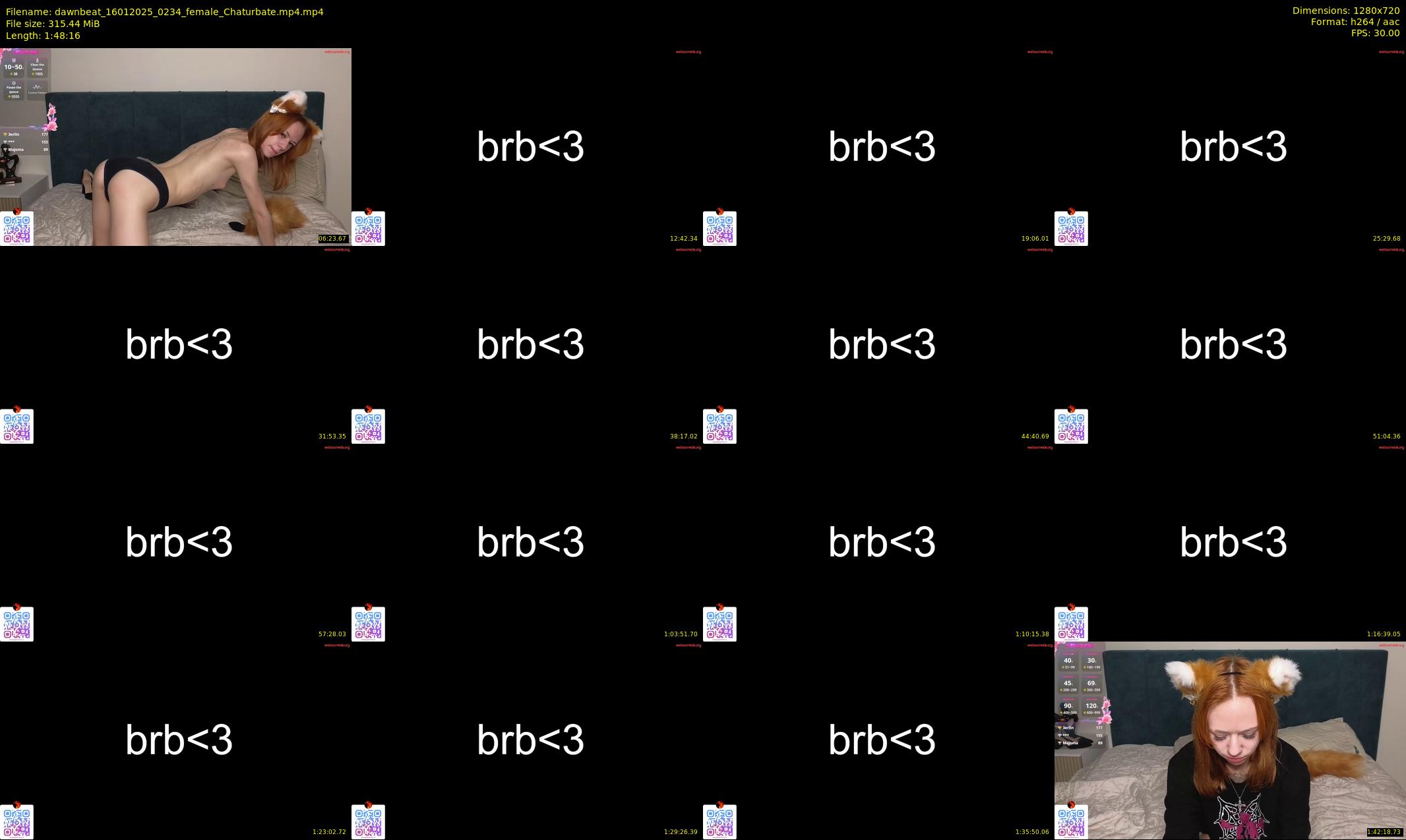 dawnbeat — 109 minute Chaturbate female cam show recording, 720p, Jan 16, 2025