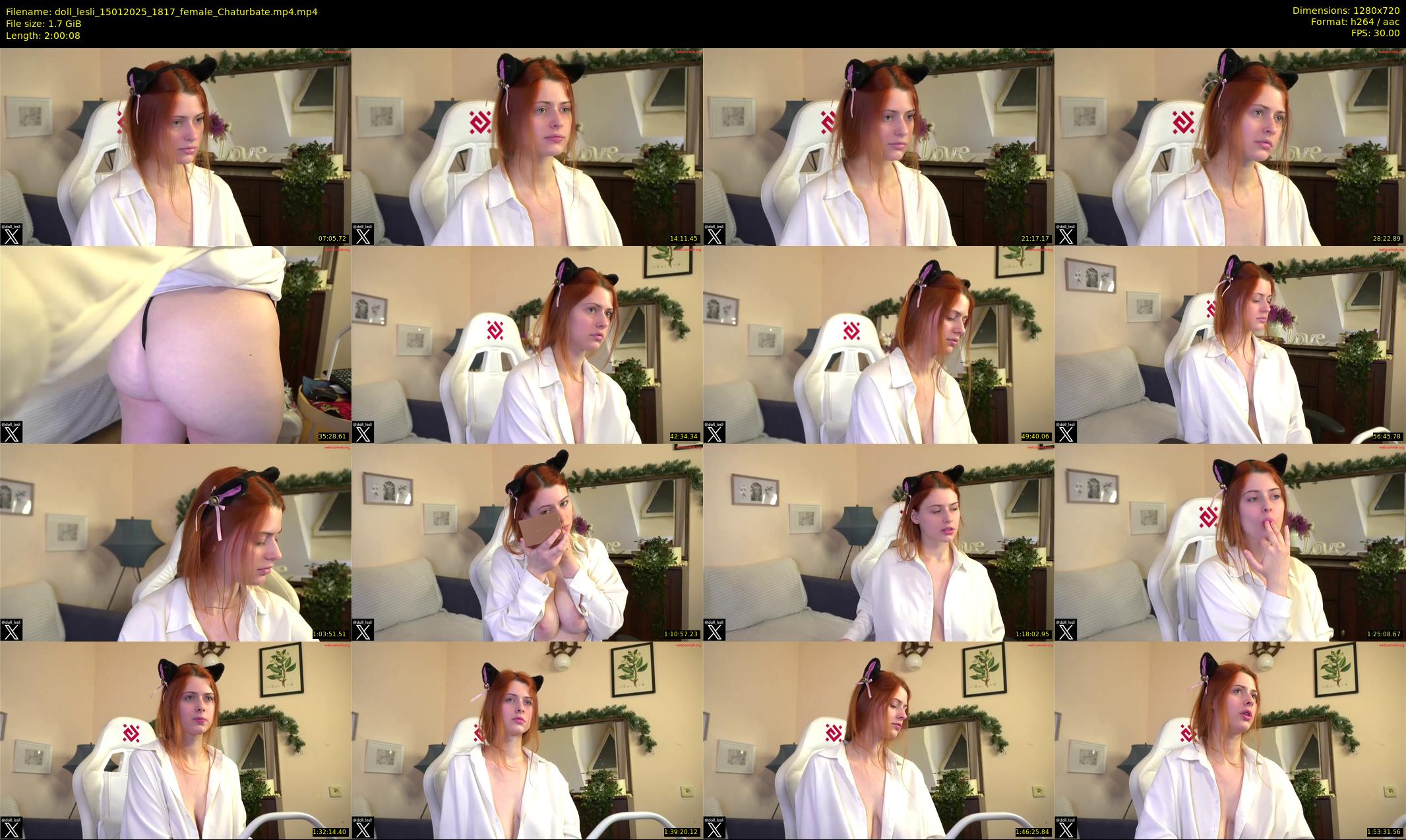 doll_lesli — 121 minute Chaturbate female cam show recording, 720p, Jan 15, 2025