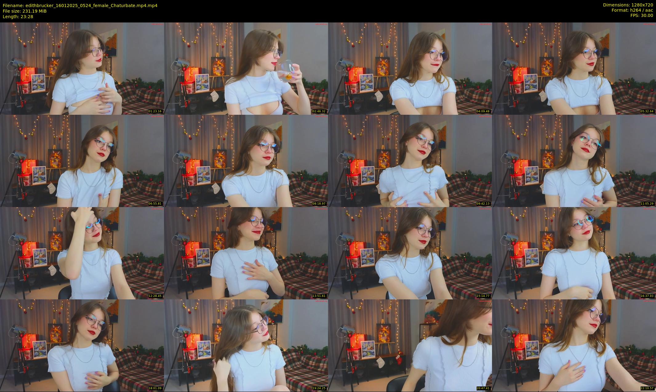 edithbrucker — 24 minute Chaturbate female cam show recording, 720p, Jan 16, 2025