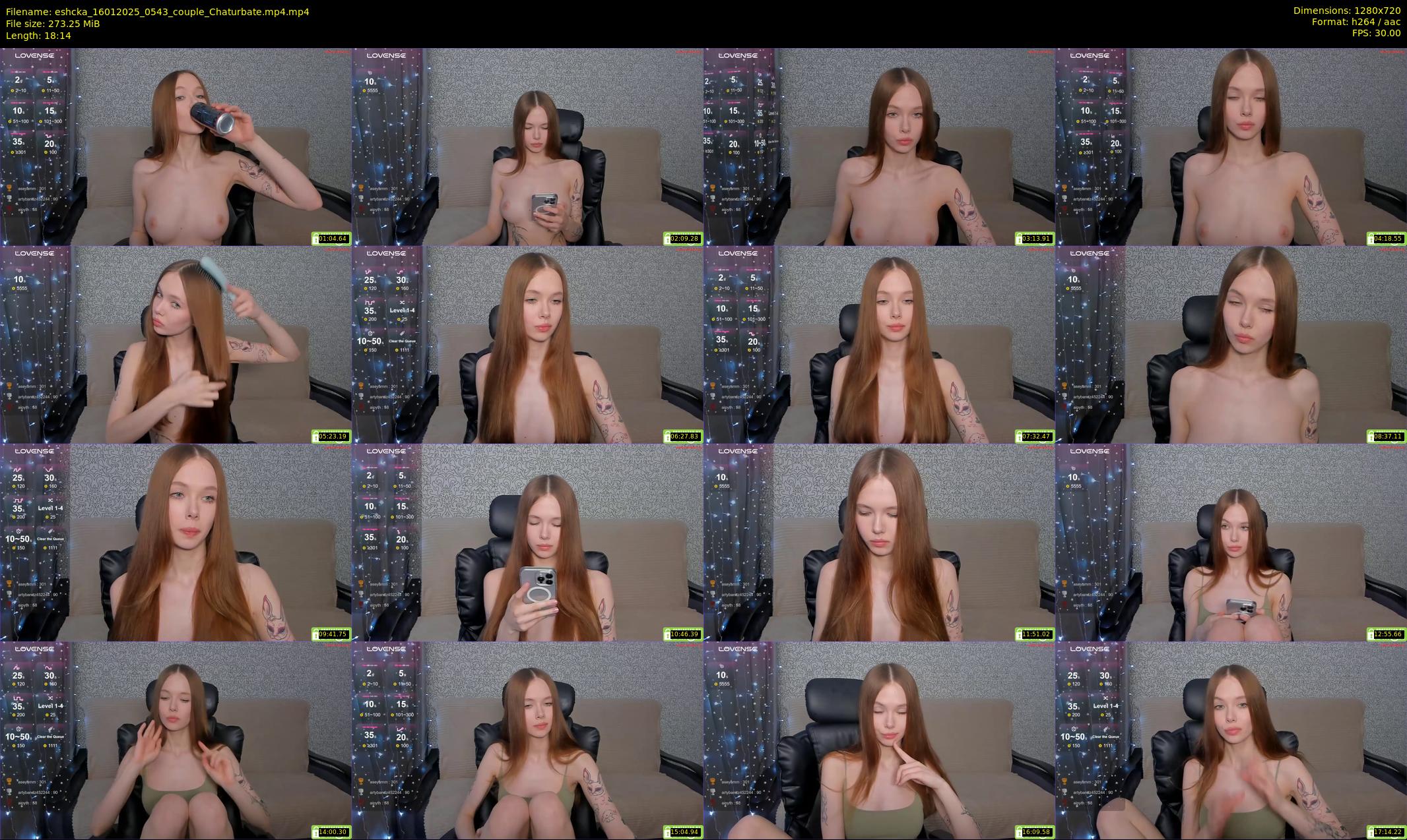 eshcka — 19 minute Chaturbate couple cam show recording, 720p, Jan 16, 2025