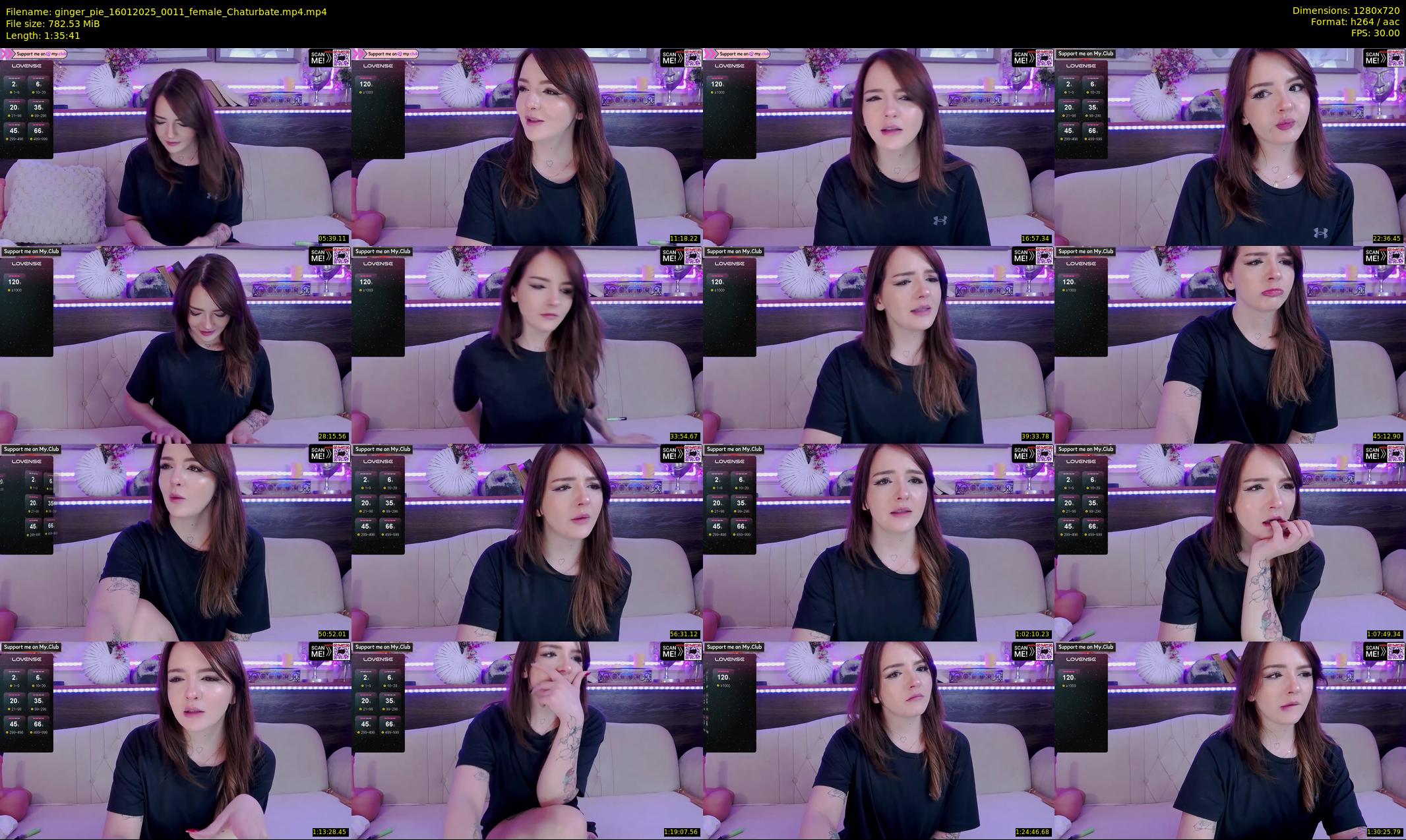 ginger_pie — 96 minute Chaturbate female cam show recording, 720p, Jan 16, 2025