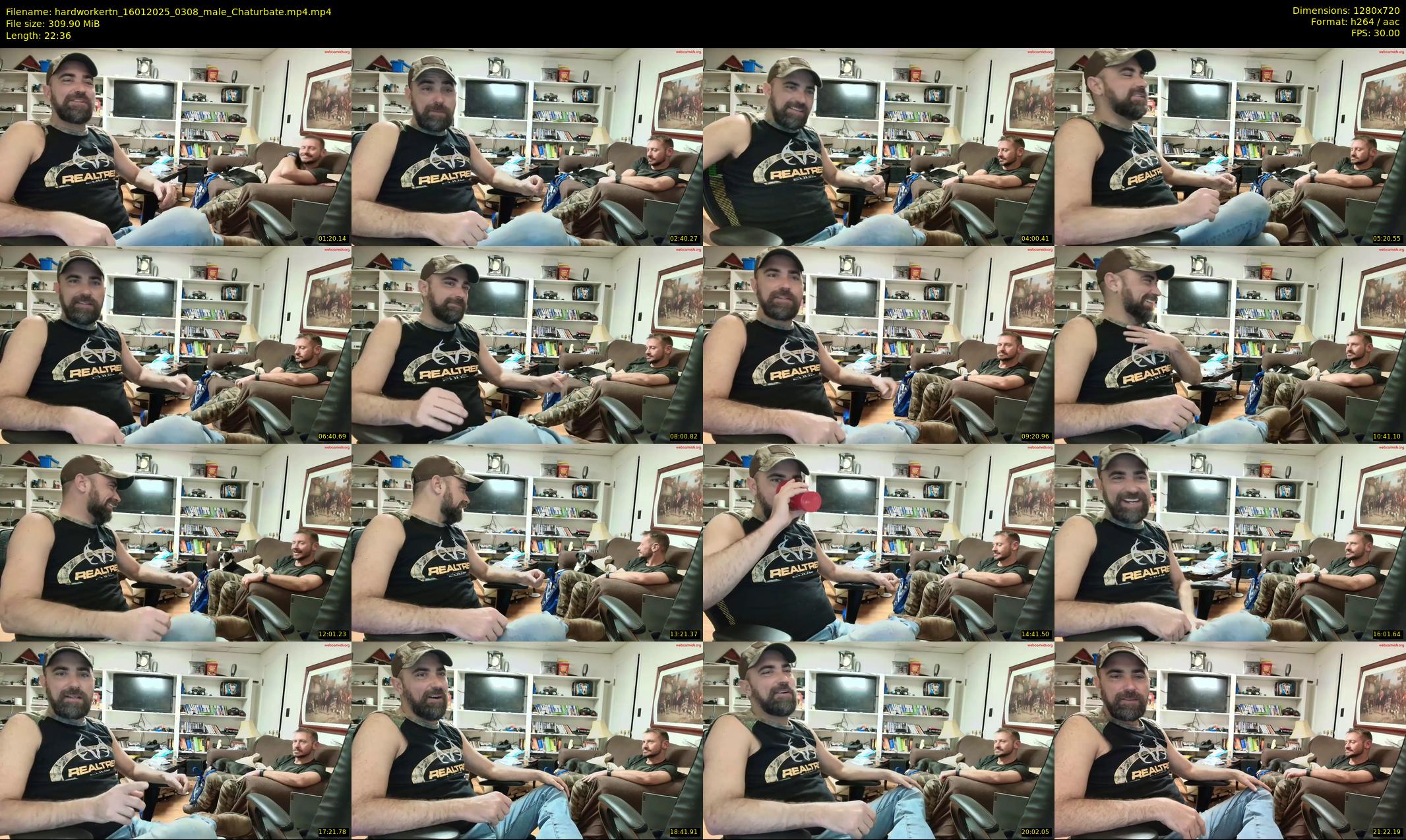 hardworkertn — 23 minute Chaturbate male cam show recording, 720p, Jan 16, 2025
