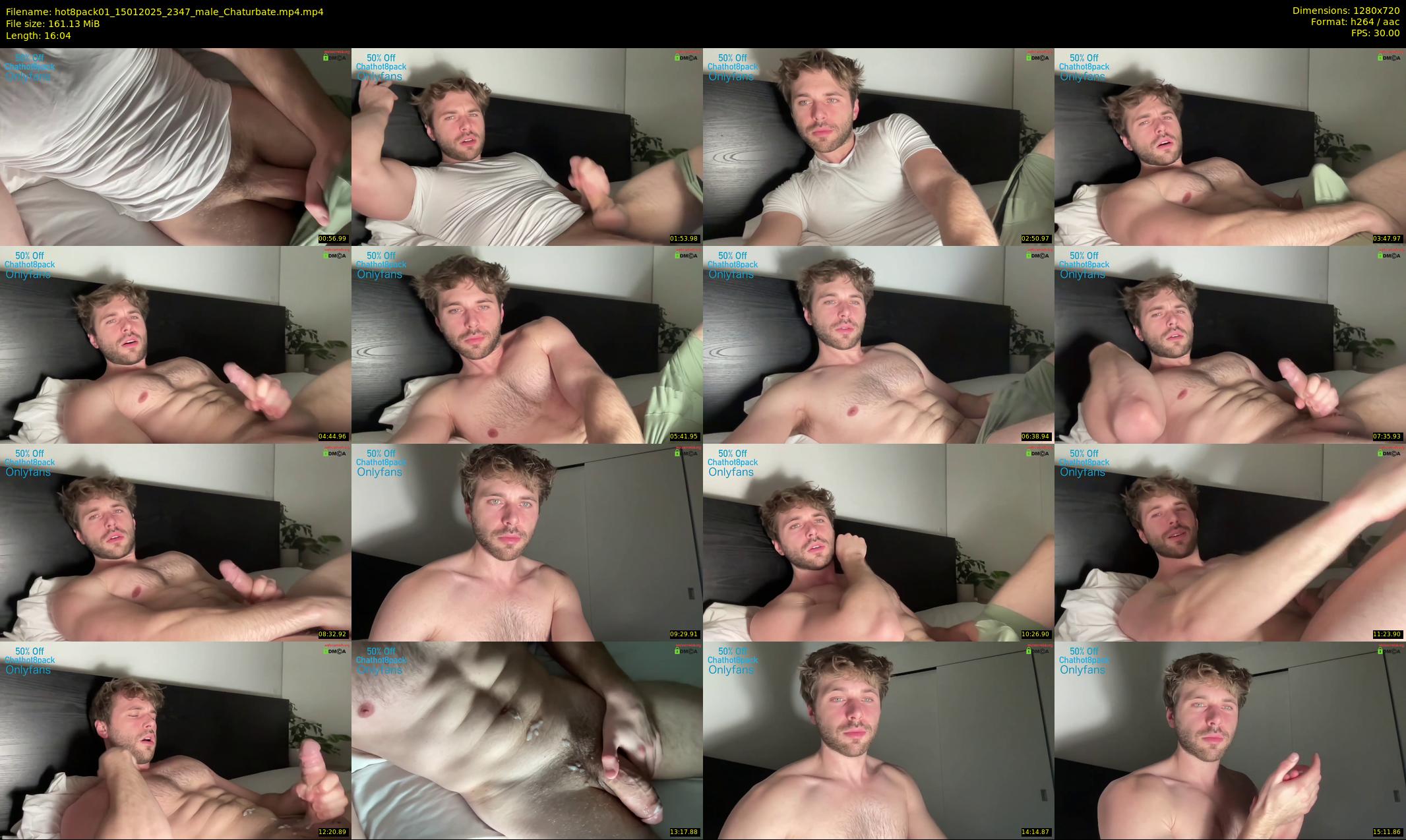 hot8pack01 — 17 minute Chaturbate male cam show recording, 720p, Jan 15, 2025