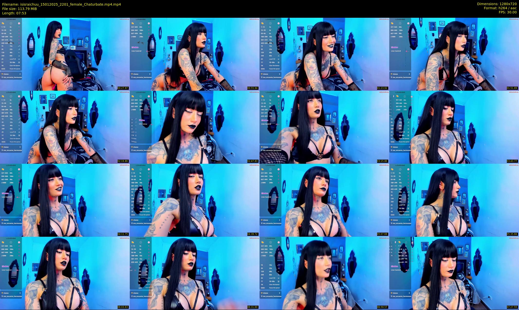 isisraichuu — 8 minute Chaturbate female cam show recording, 720p, Jan 15, 2025