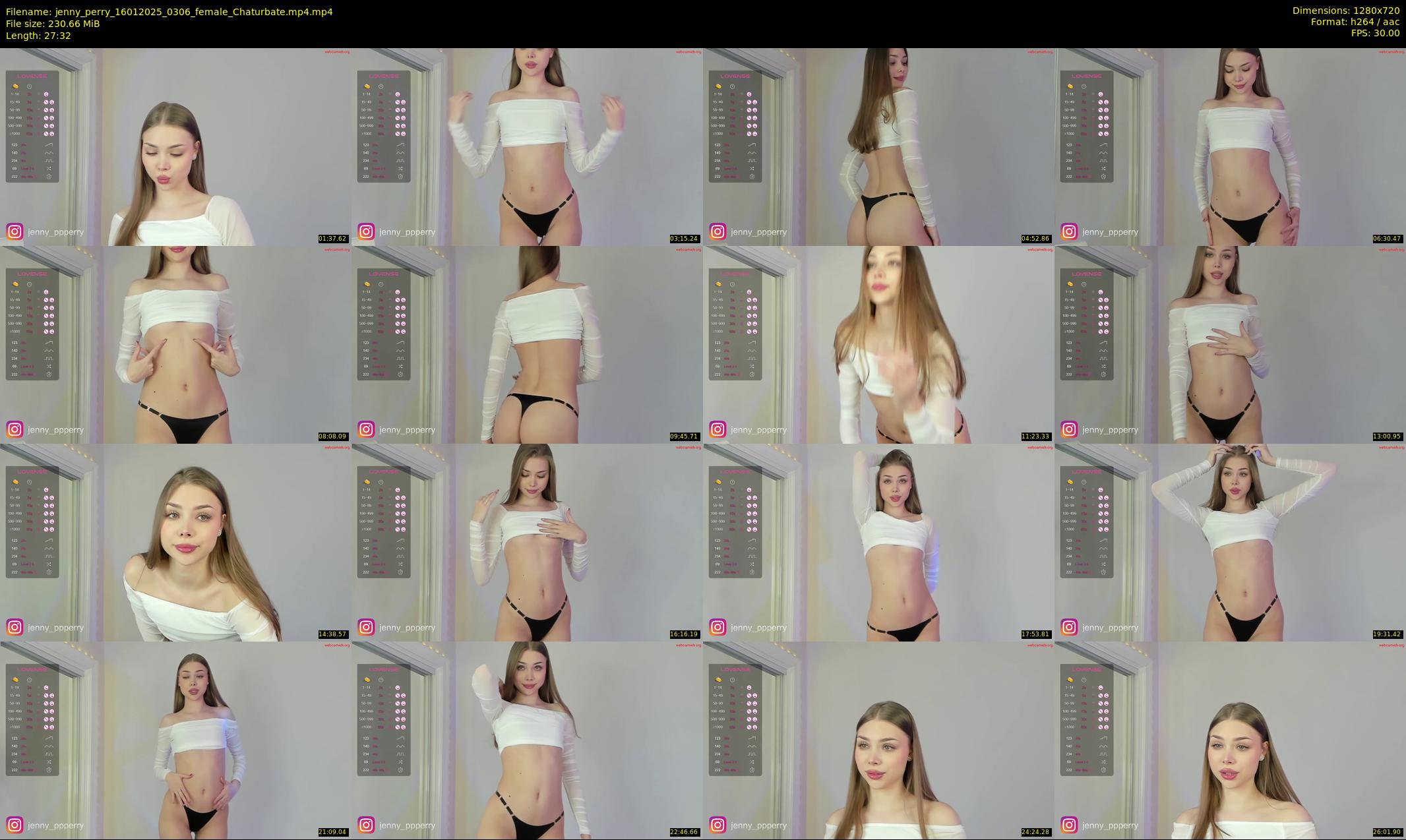 jenny_perry — 28 minute Chaturbate female cam show recording, 720p, Jan 16, 2025