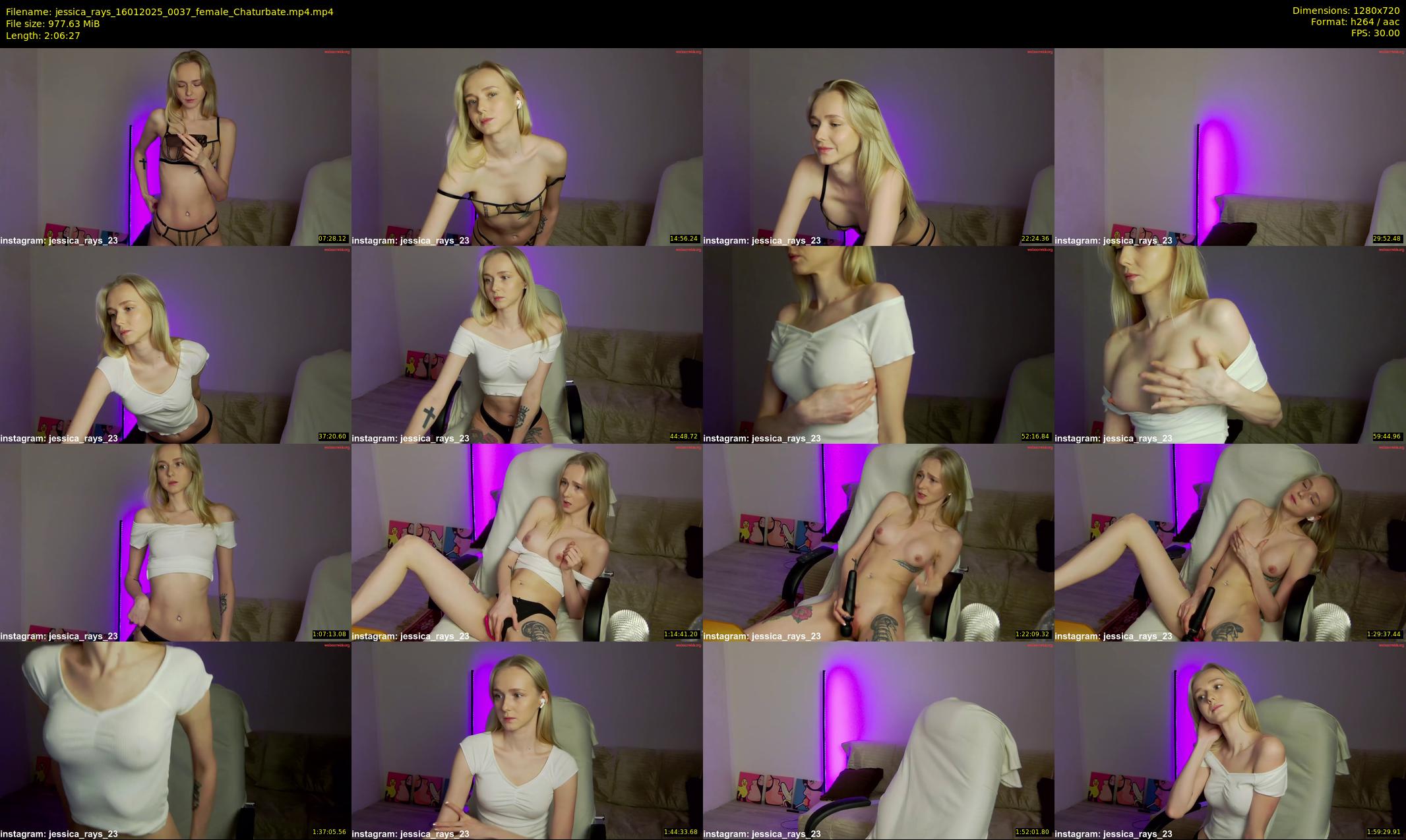 jessica_rays — 127 minute Chaturbate couple cam show recording, 720p, Jan 16, 2025