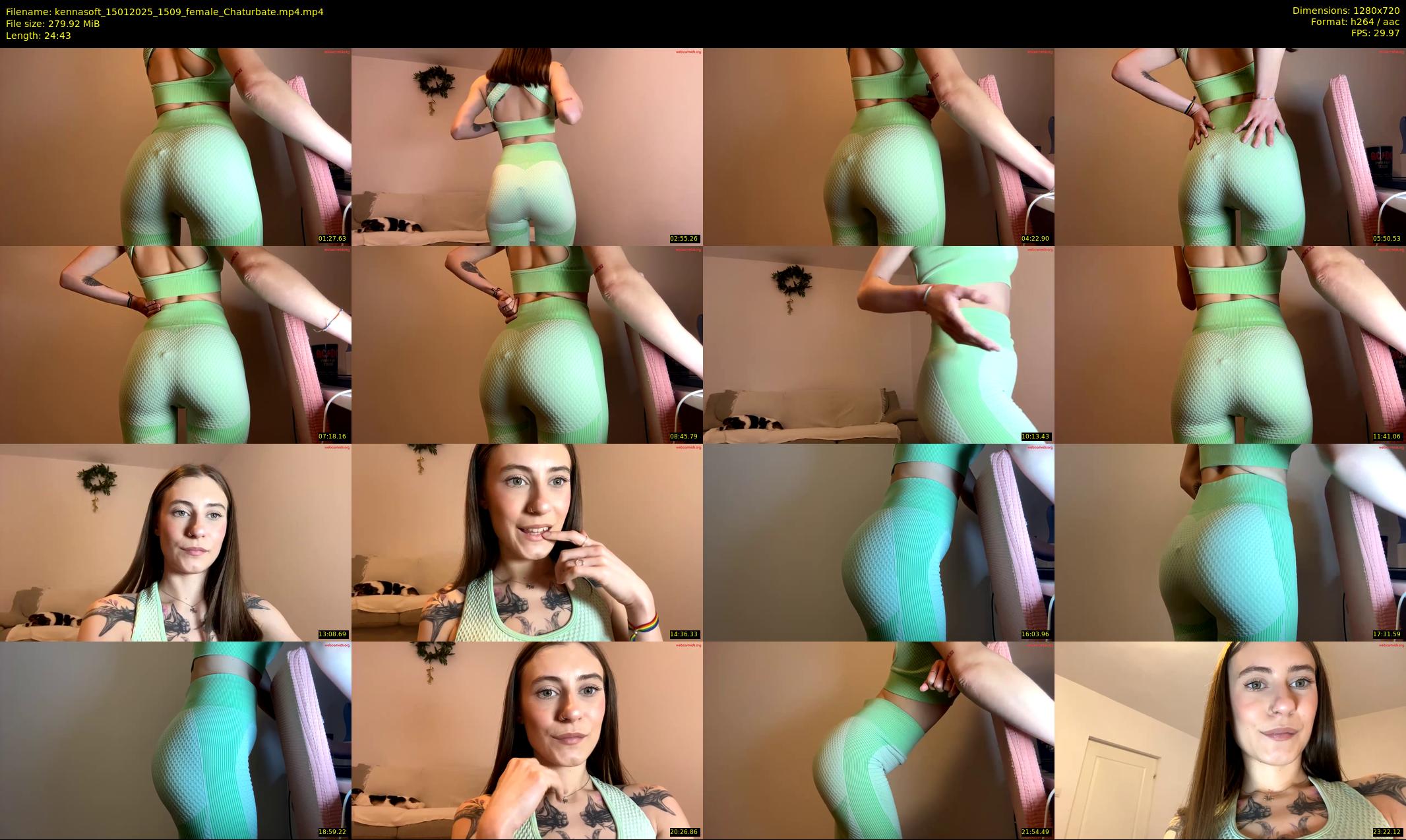 kennasoft — 25 minute Chaturbate female cam show recording, 720p, Jan 15, 2025