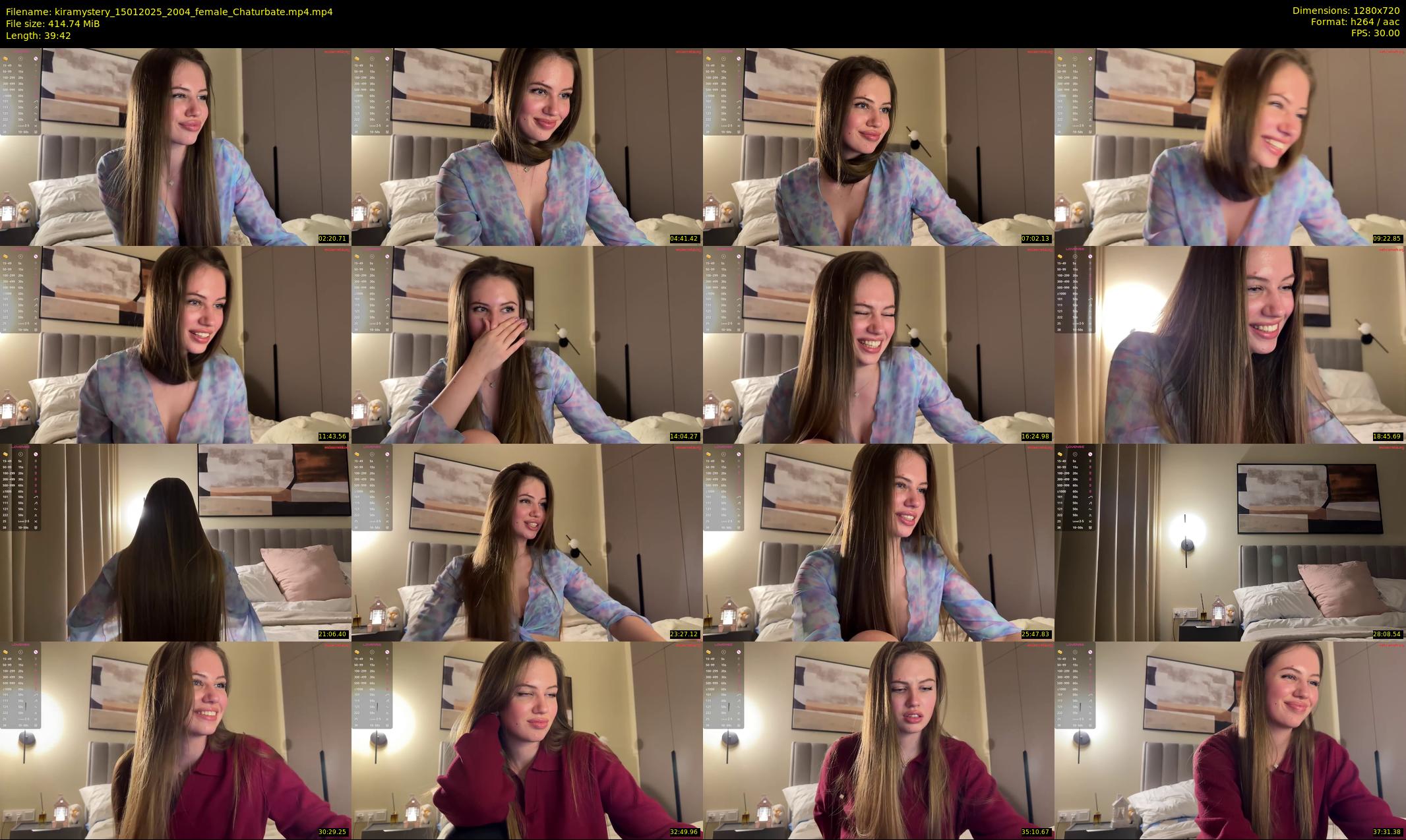 kiramystery — 40 minute Chaturbate female cam show recording, 720p, Jan 15, 2025