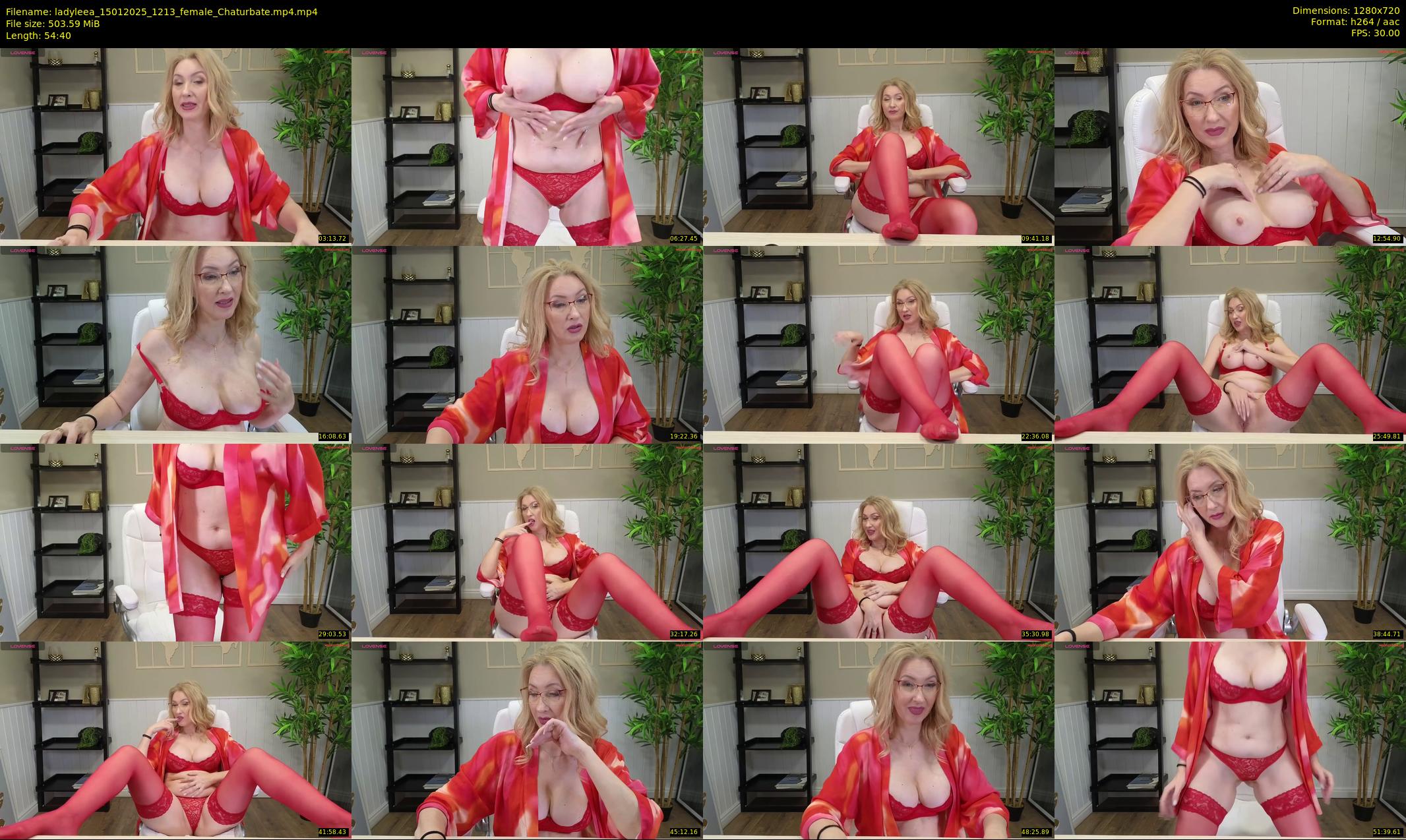 ladyleea — 55 minute Chaturbate female cam show recording, 720p, Jan 15, 2025